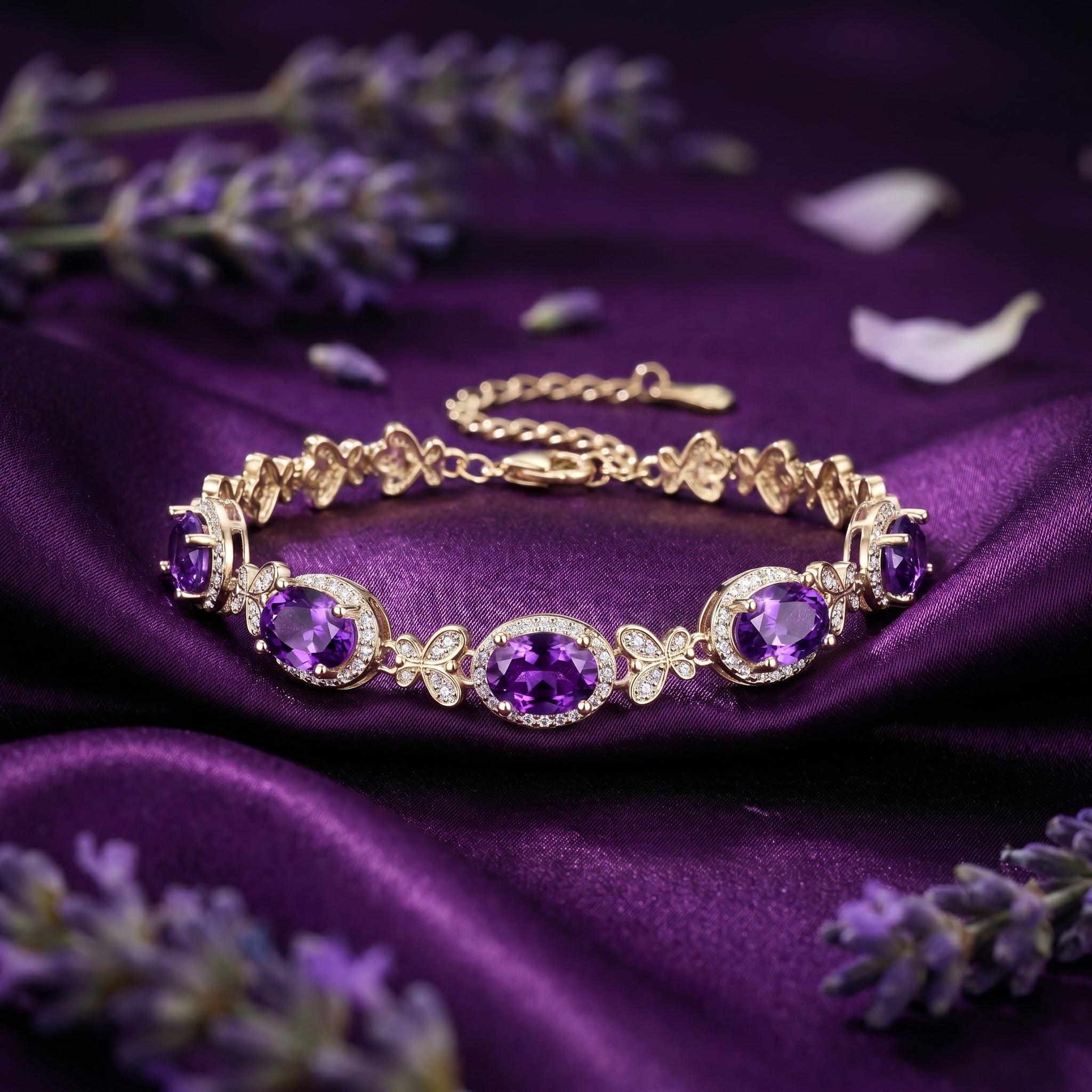 the-quintara-station-bracelet-s925-sterling-silver in gold finish