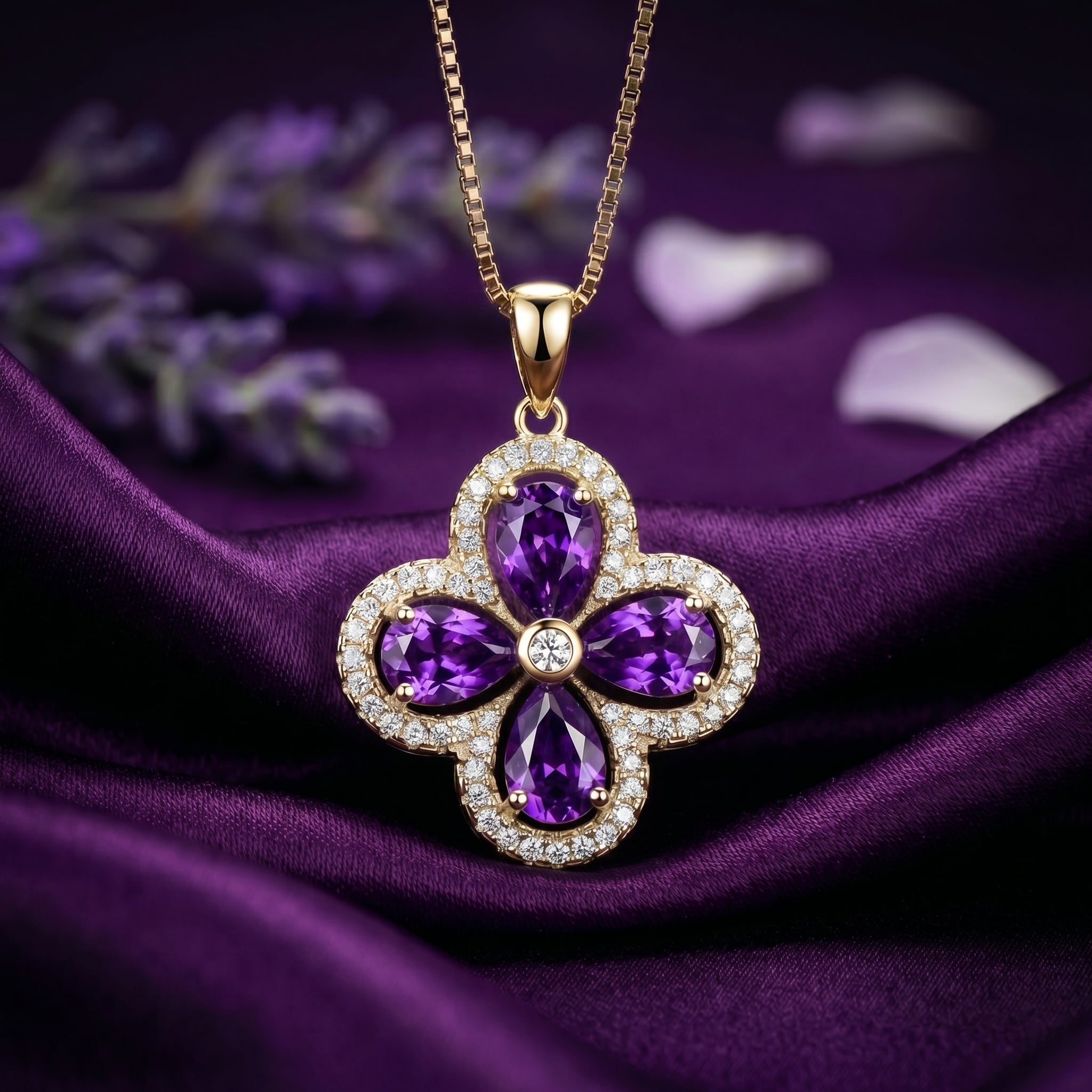 the-visteria-pendant-s925-sterling-silver in gold finish