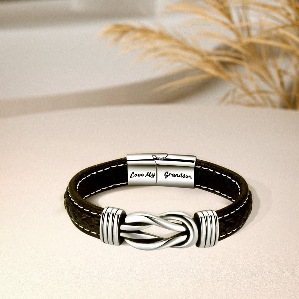 メンズ「永遠の愛」インフィニティステンレススチールブレスレット