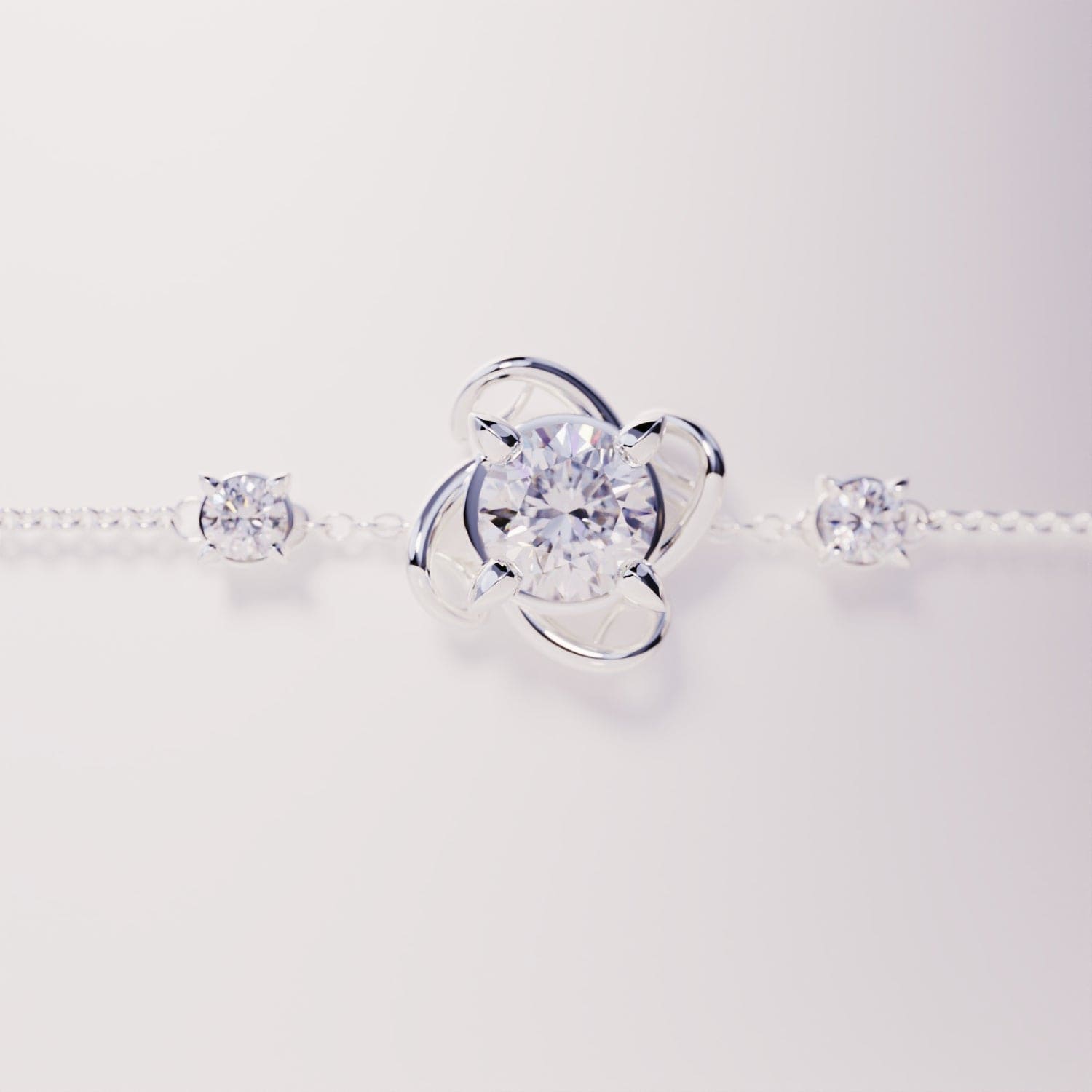 パーソナライズ誕生石ブレスレット - S925スターリングシルバー