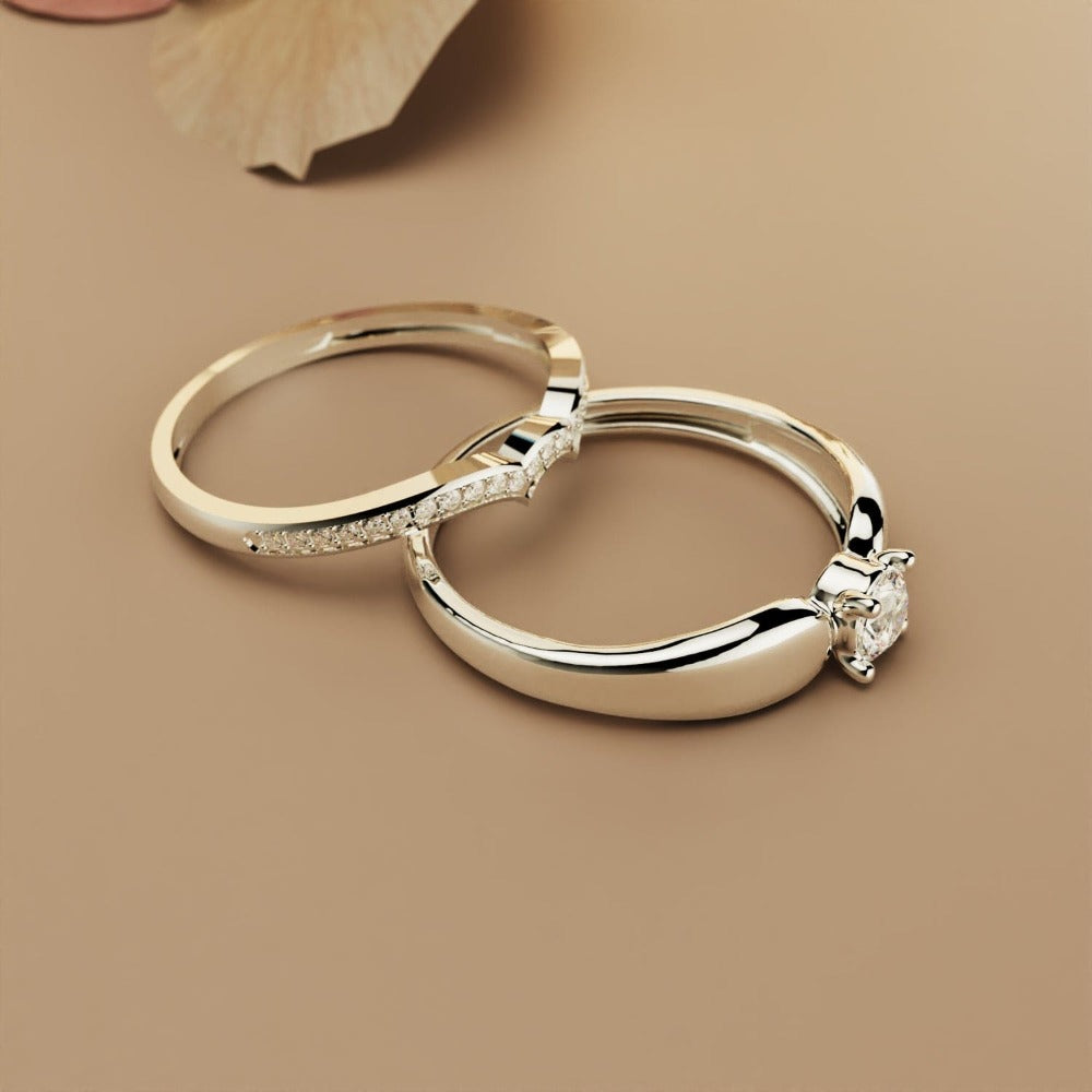 リーガルラディアンス:ティアラ2ピースリング - S925スターリングシルバー