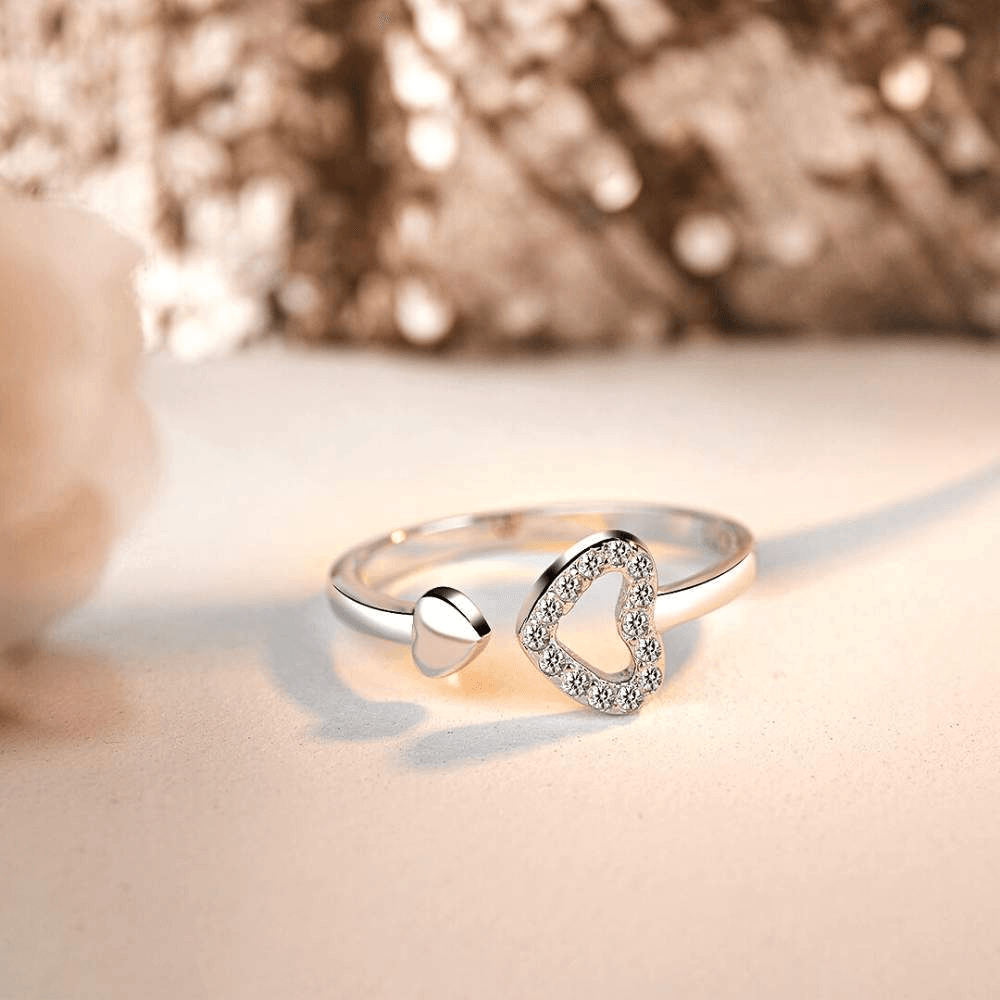 Grandmother & Granddaughter | 925 Sterling Silver Forever Ring-Awareness Avenue-gift: All,gift: Granddaughter,Ring,ring: All,ring: Granddaughter,ring: Grandmother
