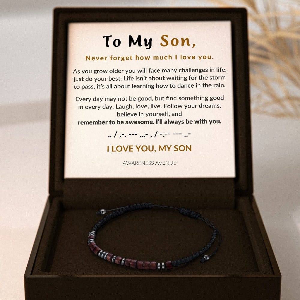 息子へ | 愛してる | モールス信号ブレスレット