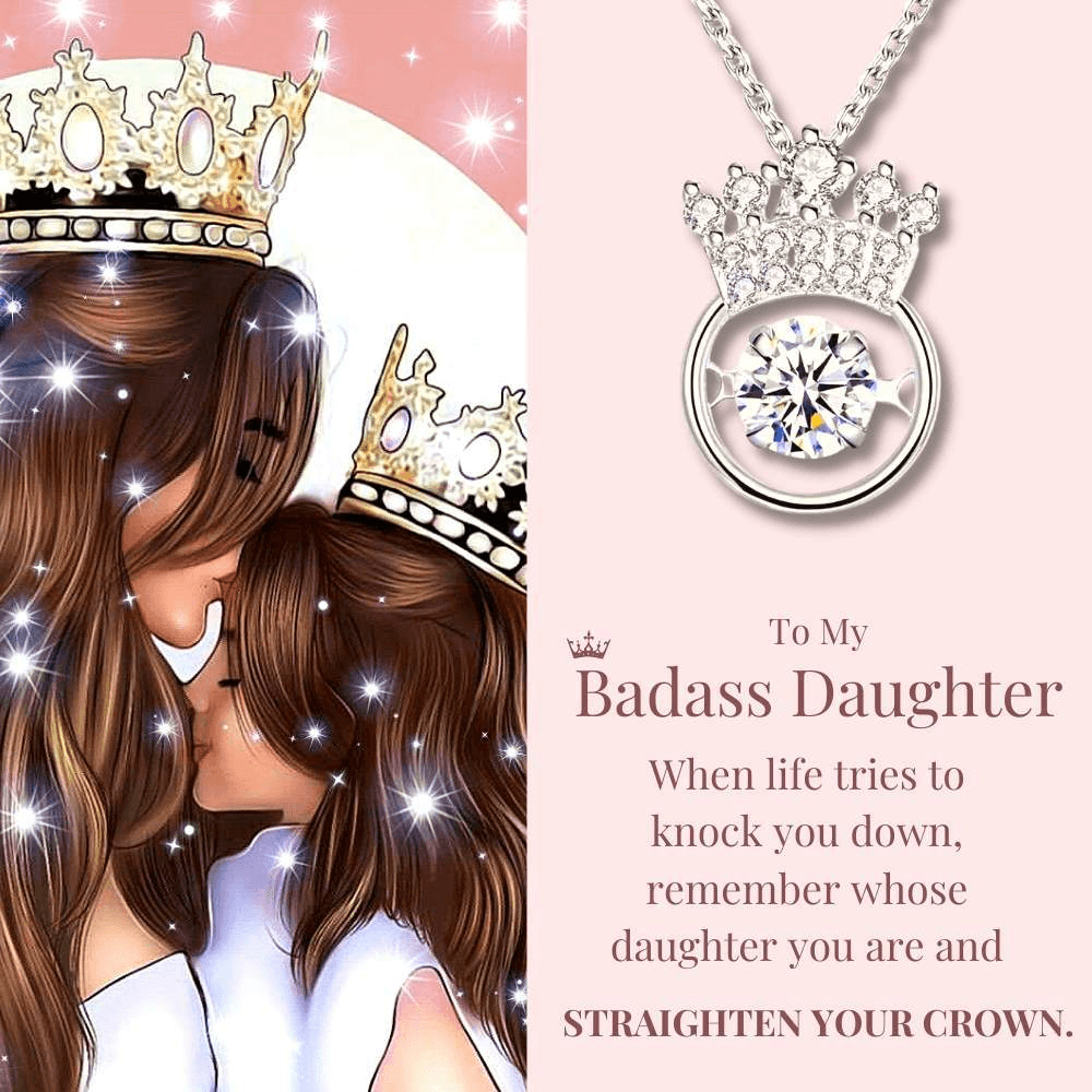 Daughter | Straighten Your Crown | 925 Silver Necklace-Awareness Avenue-Daughter,gift: All,gift: Daughter,Jewelry,Necklace,necklace: All,necklace: Daughter,Silver