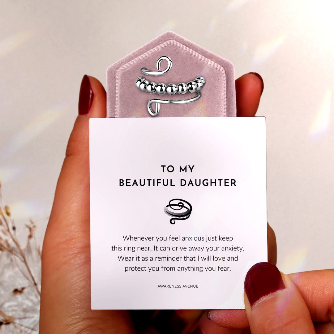 愛しい娘へ | 不安を解消 | S925 フィジェットリング
