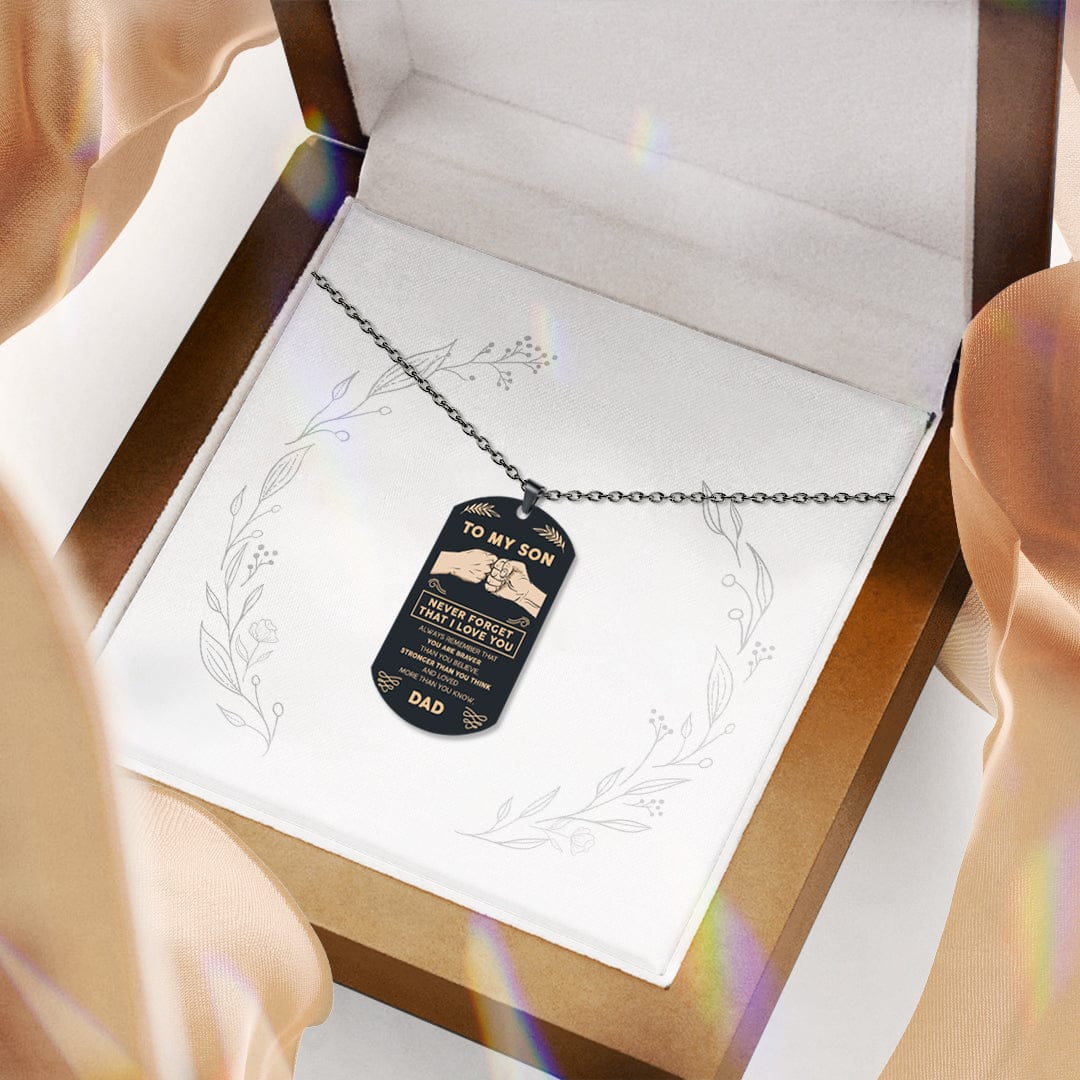 息子へ | あなたは私の力 | ドッグタグネックレス