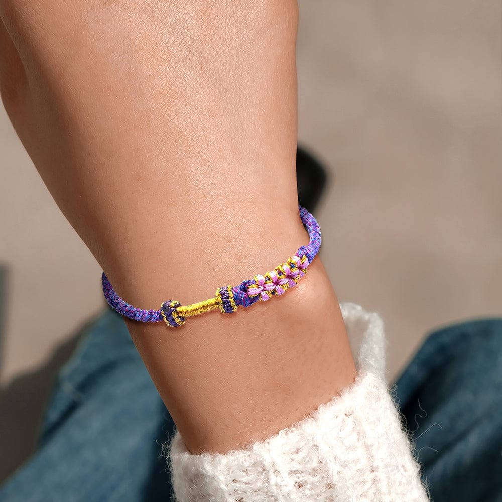 お孫さん | 決してほどけない絆 | 桃の花結びブレスレット