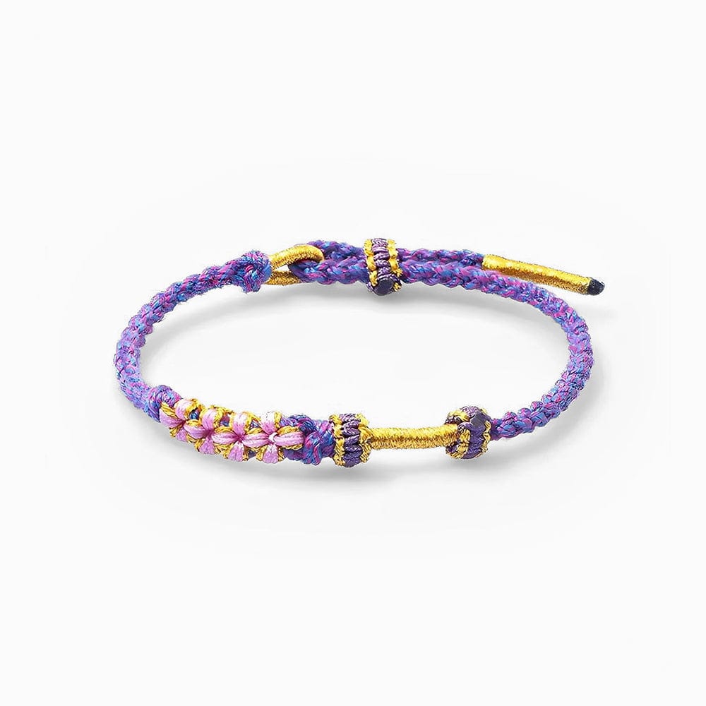 お孫さん | 決してほどけない絆 | 桃の花結びブレスレット