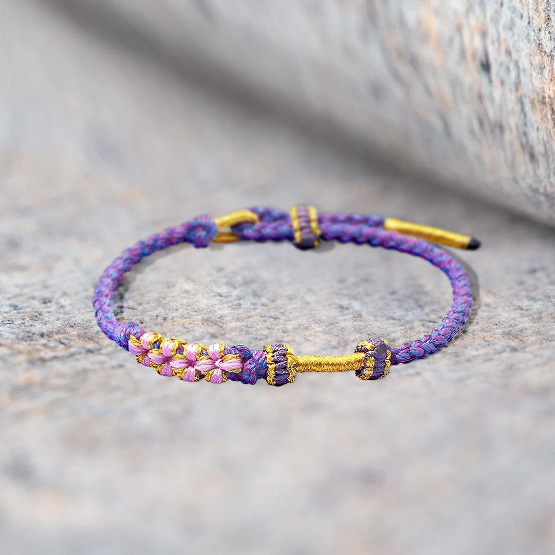 お孫さん | 決してほどけない絆 | 桃の花結びブレスレット