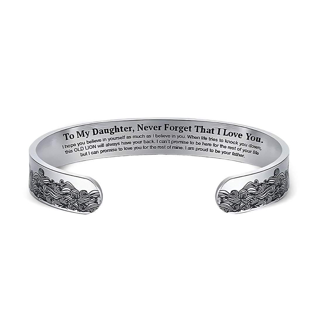 To My Daughter | Proud Of You Love Dad Bracelet-Awareness Avenue-bracelet,bracelet: All,bracelet: Daughter,gift: All,gift: Daughter