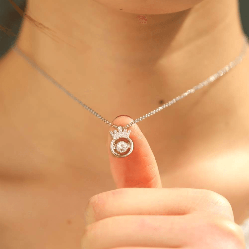 Daughter | Straighten Your Crown | 925 Silver Necklace-Awareness Avenue-Daughter,gift: All,gift: Daughter,Jewelry,Necklace,necklace: All,necklace: Daughter,Silver