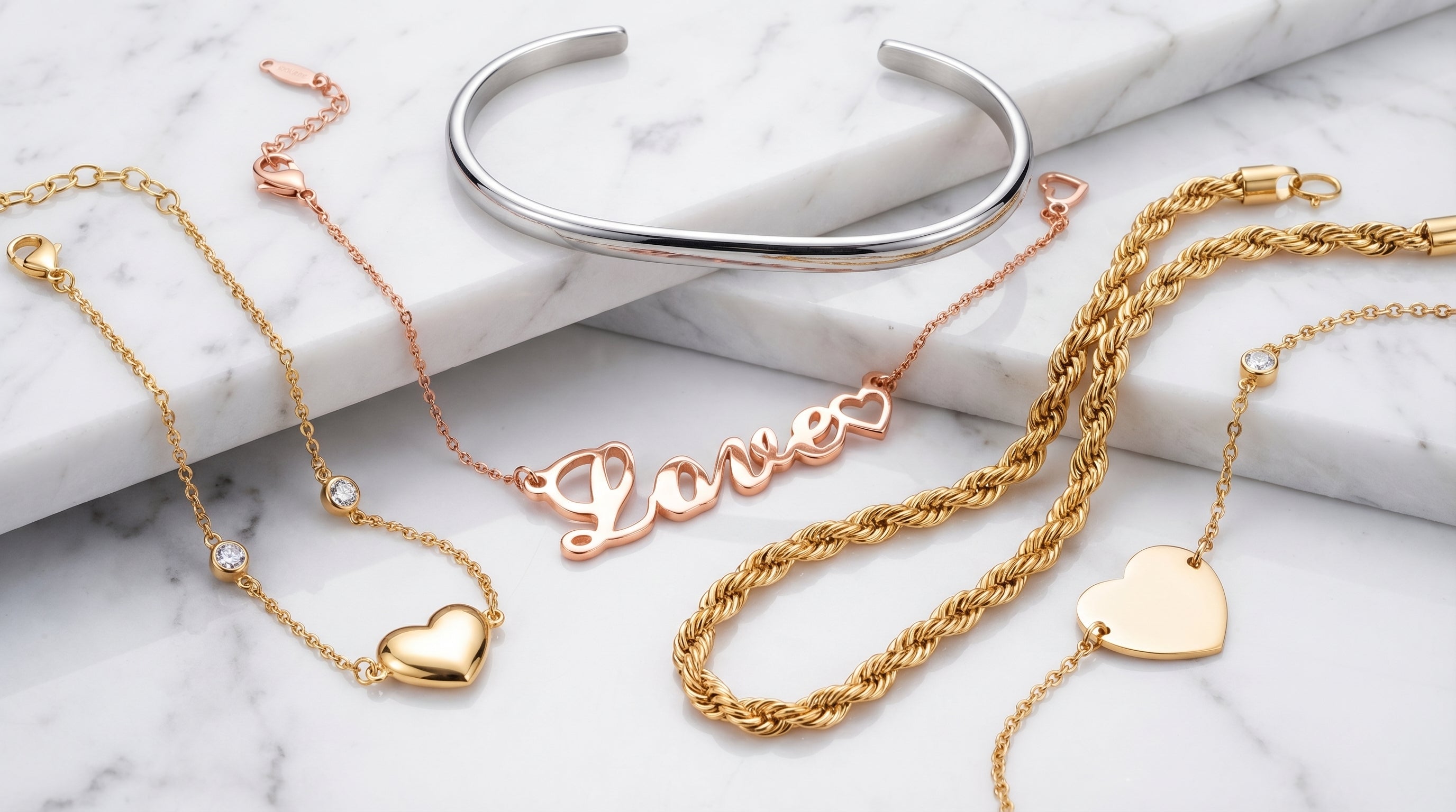 14k gold bracelet women's - hero image