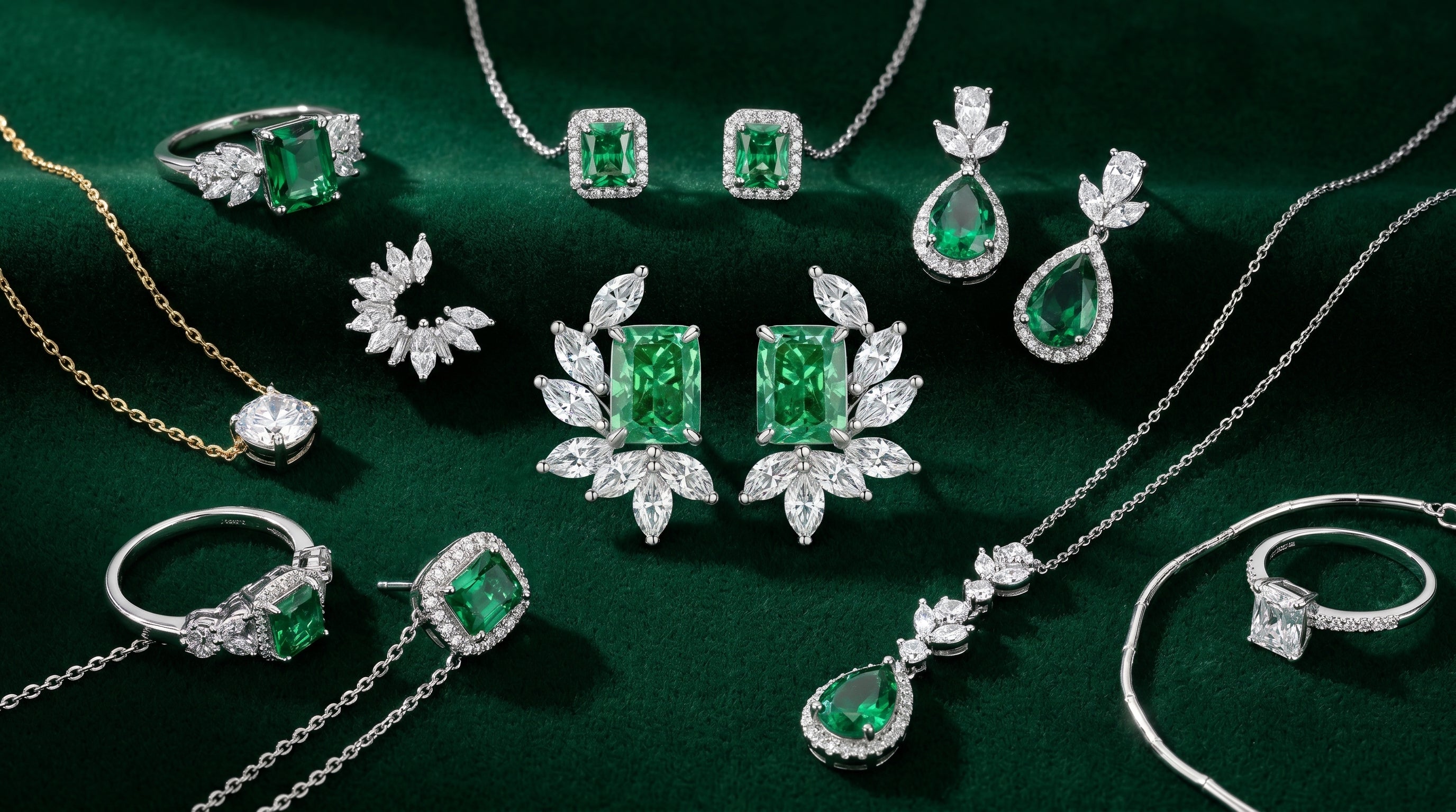 emerald earrings - hero image