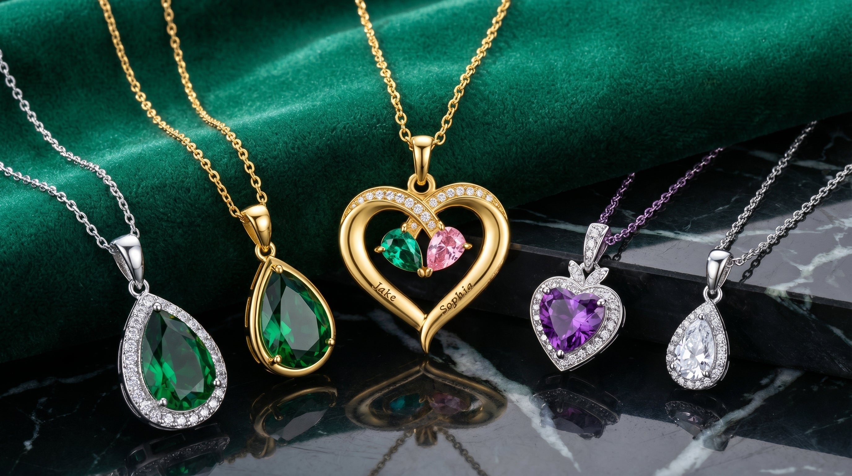 may birthstone necklace - hero image