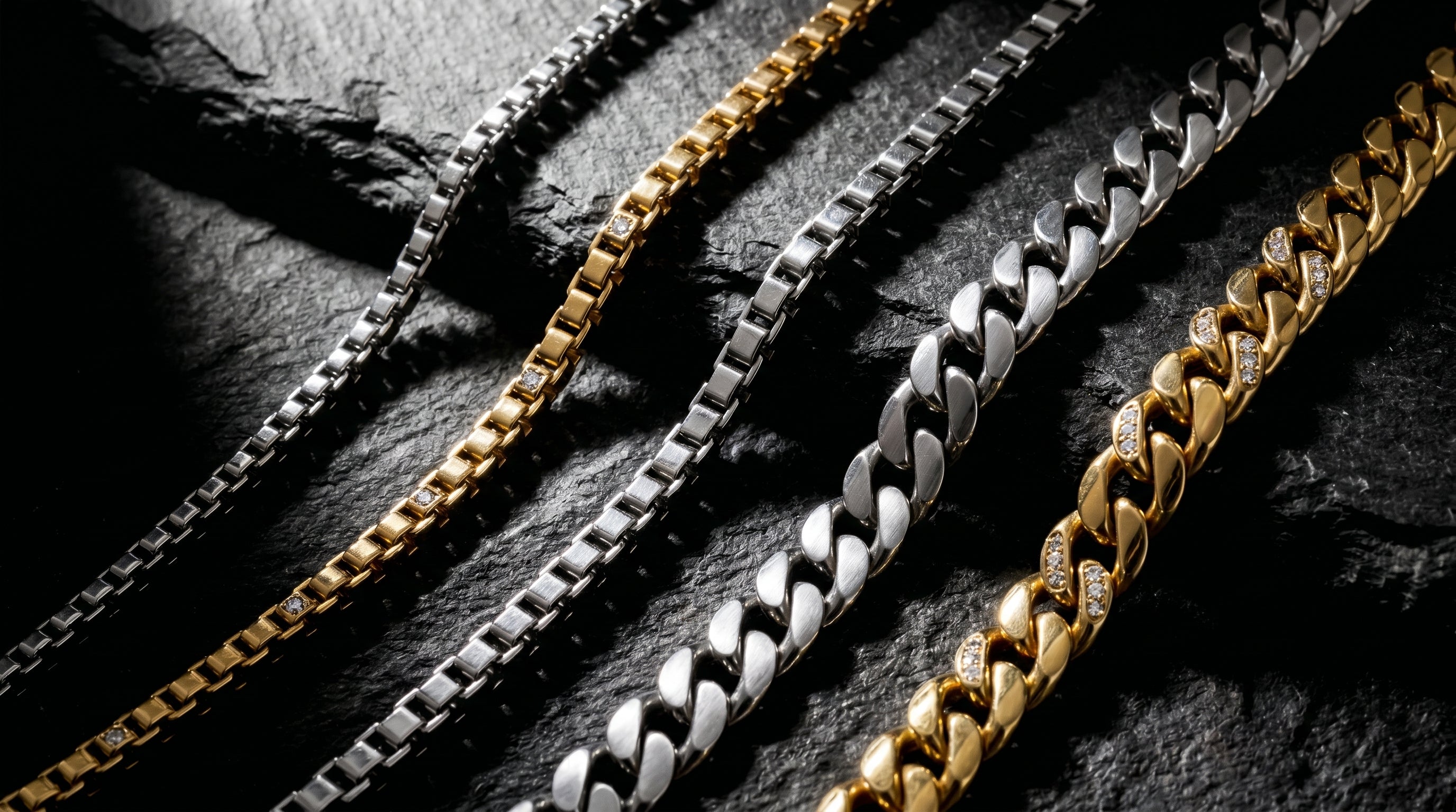 men's chain link necklace - hero image