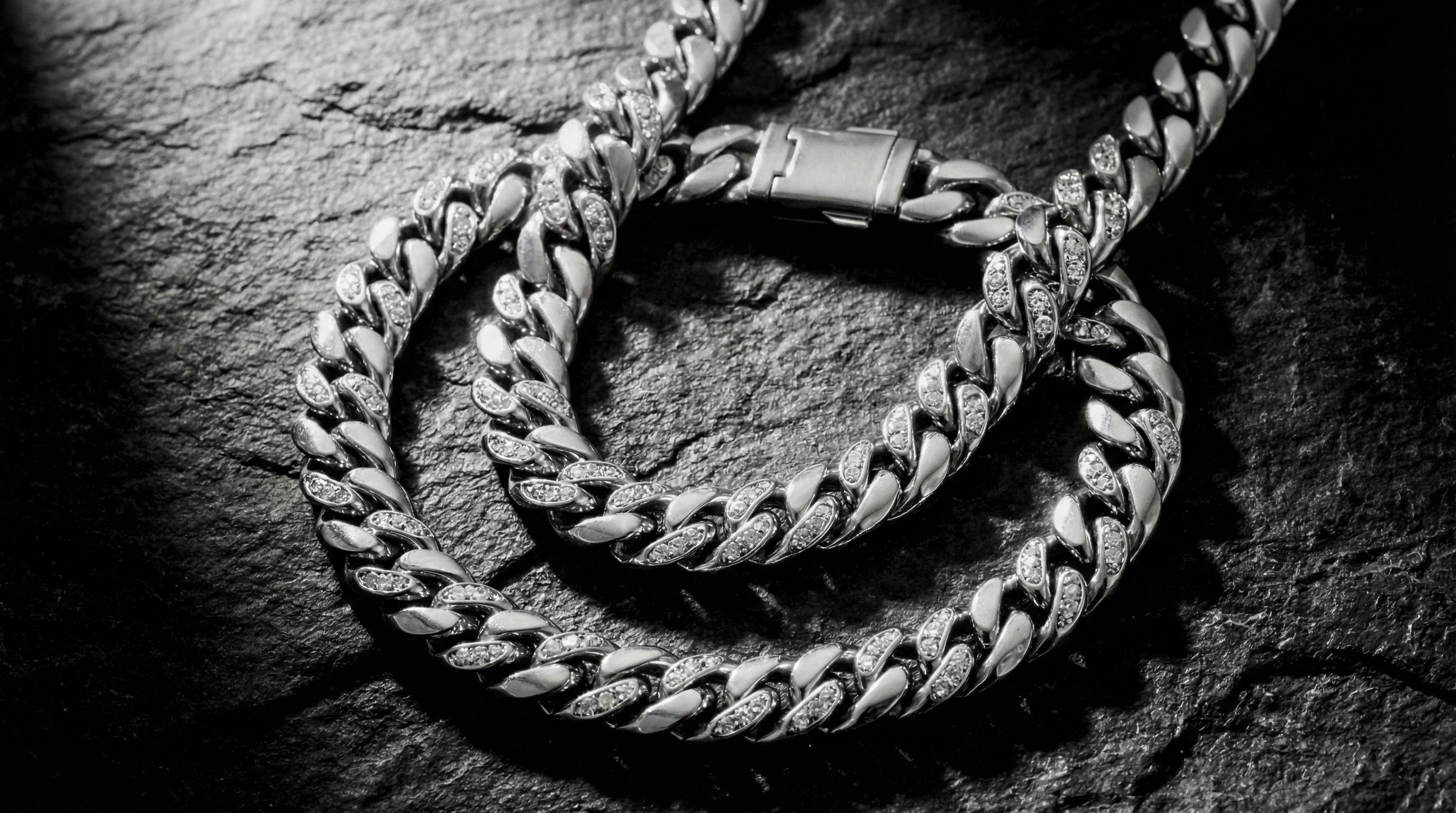 mens chain and bracelet set - hero image