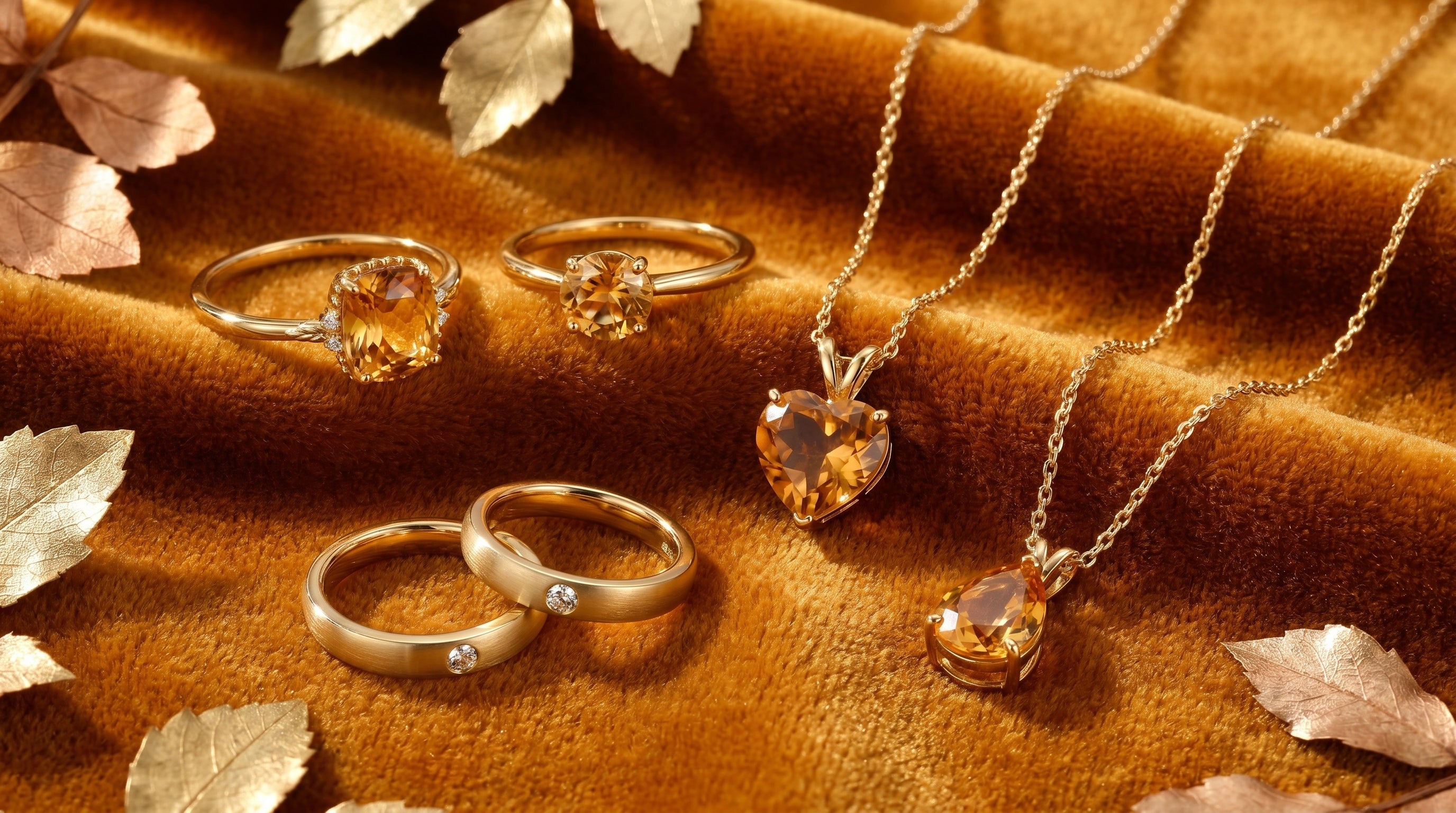 november birthstone jewelry set - hero image