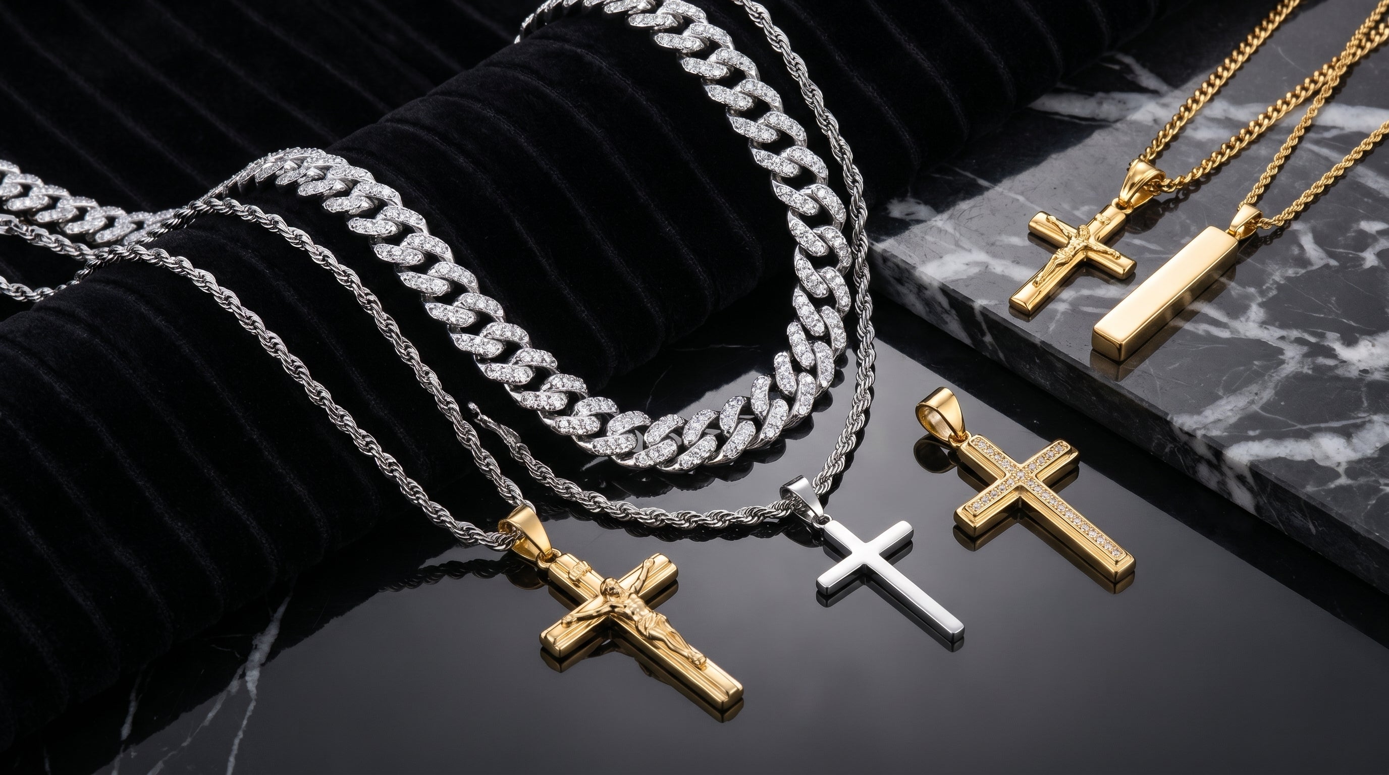 vvs diamond cuban link chain - hero image