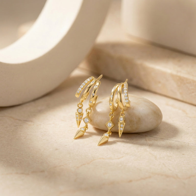The Trinity Illusion Earrings