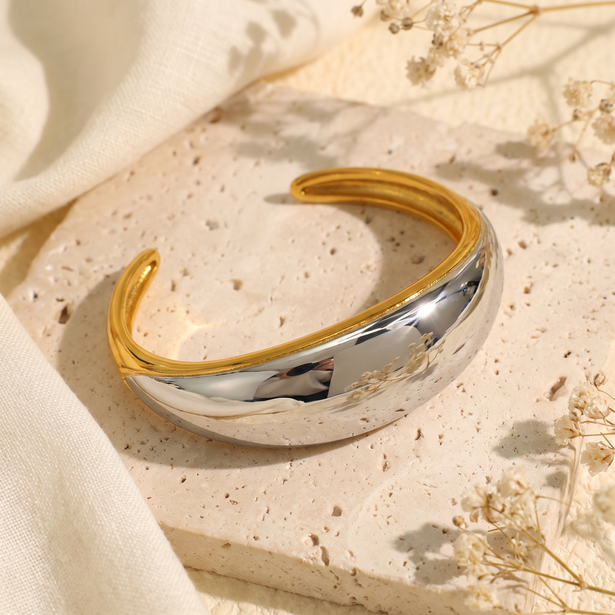 The Duo Contoured Cuff Bracelet