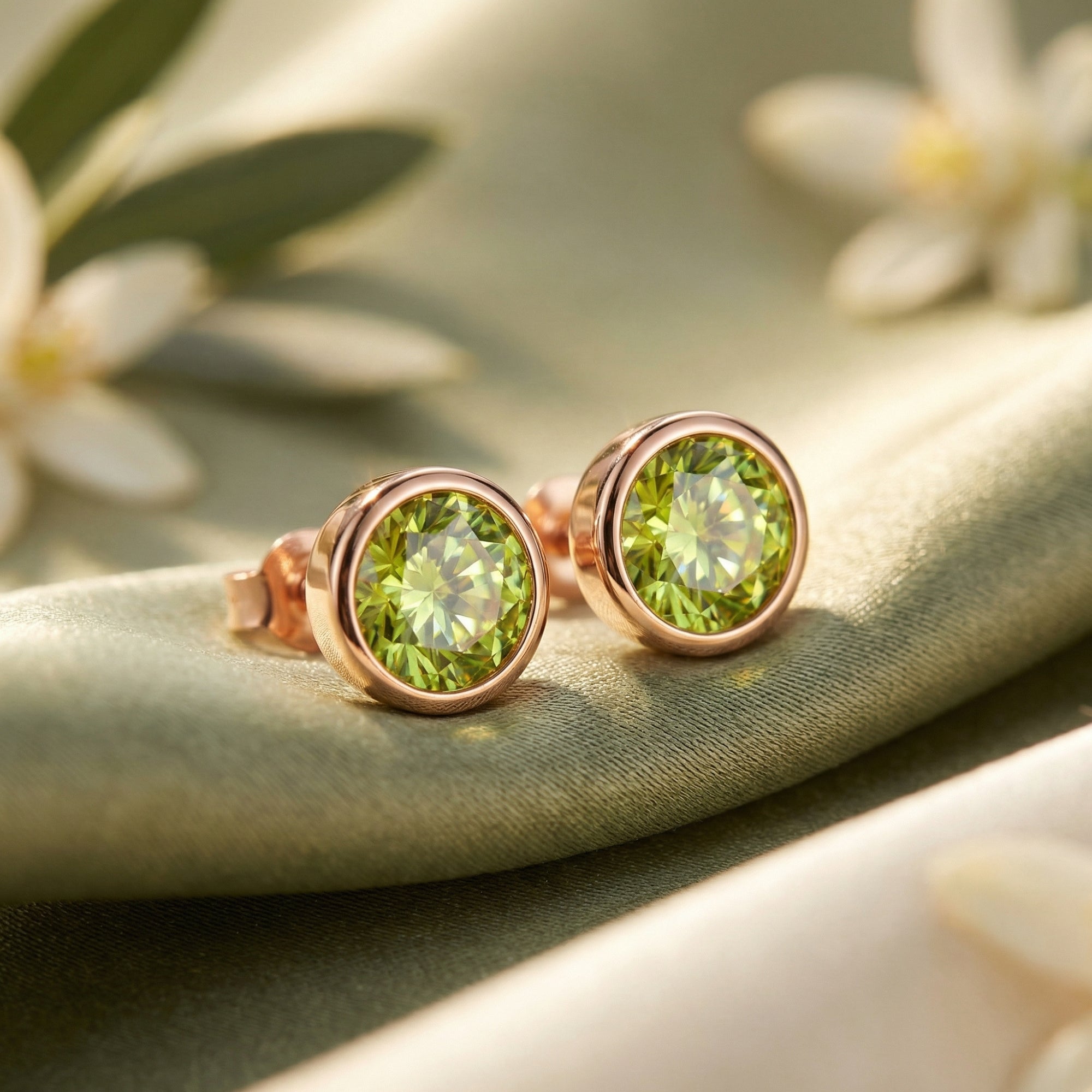 The Anthea Studs - 18K Rose Gold Vermeil