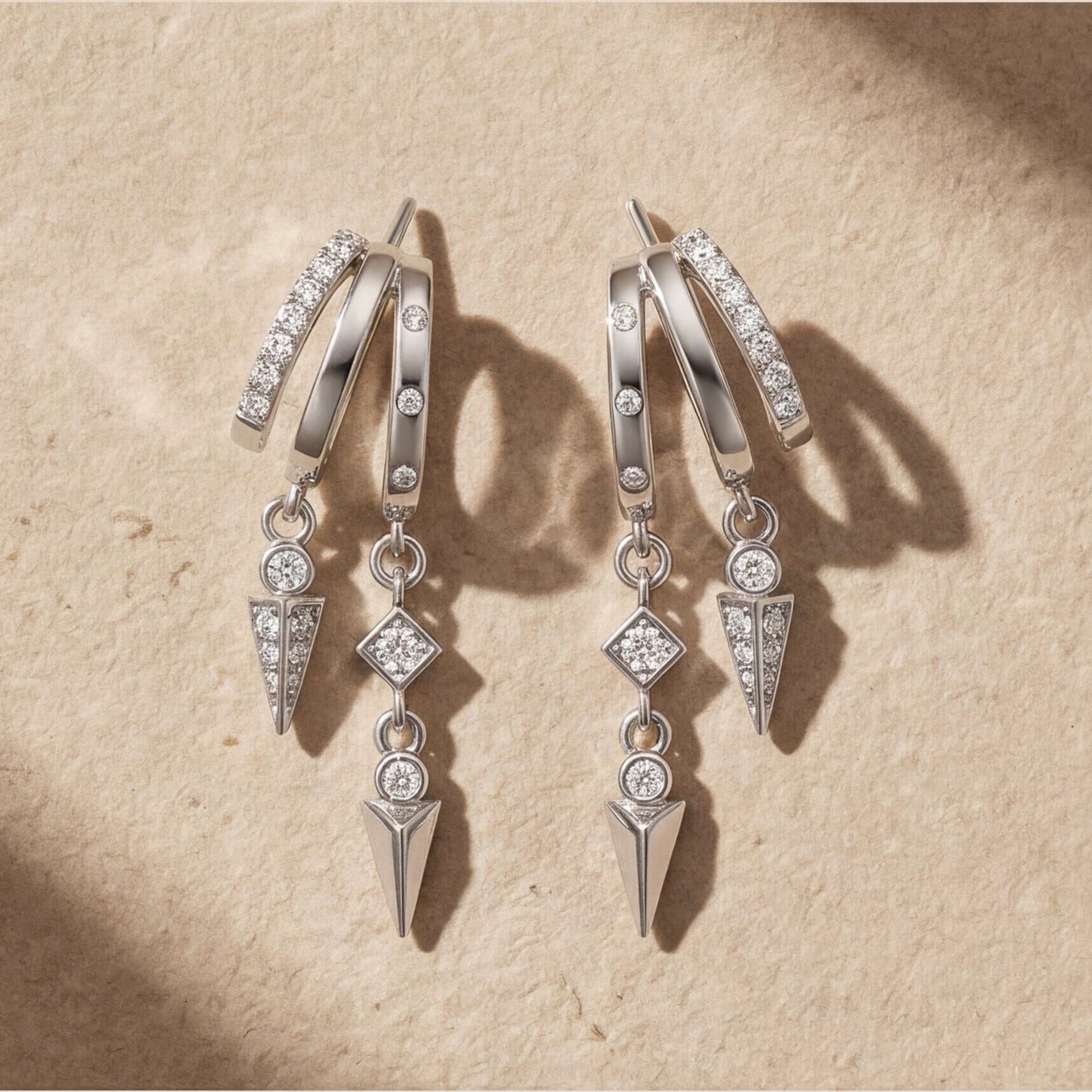 The Trinity Illusion Earrings