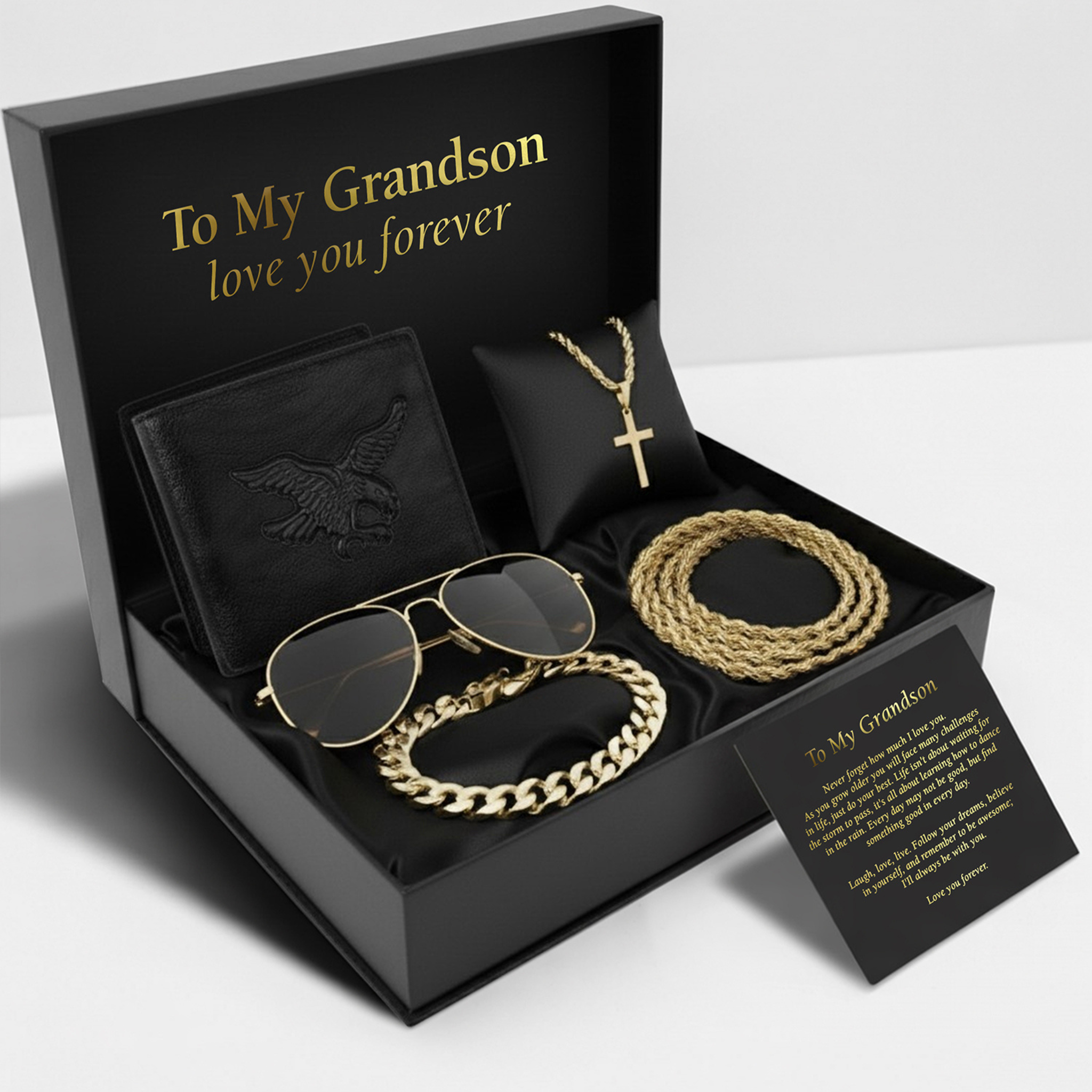 To My Grandson | Golden Legacy Gift Bundle - View 3