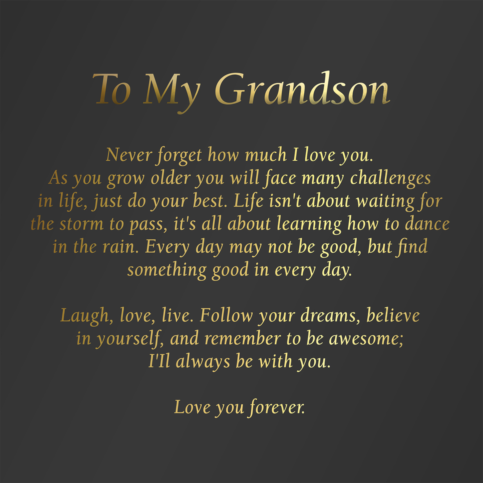 To My Grandson | Golden Legacy Gift Bundle - View 4