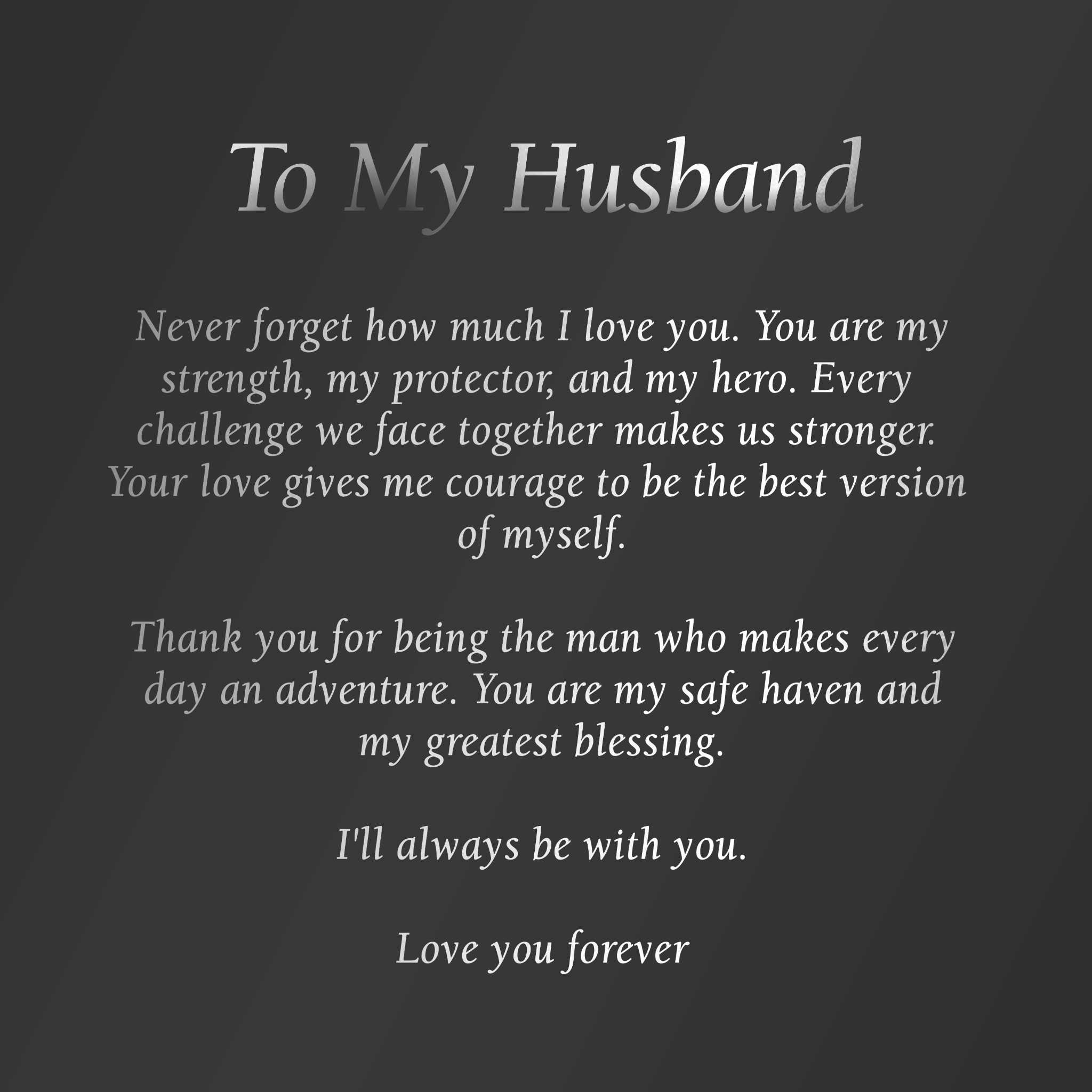 To My Husband | Hero's Faith Gift Bundle - View 4