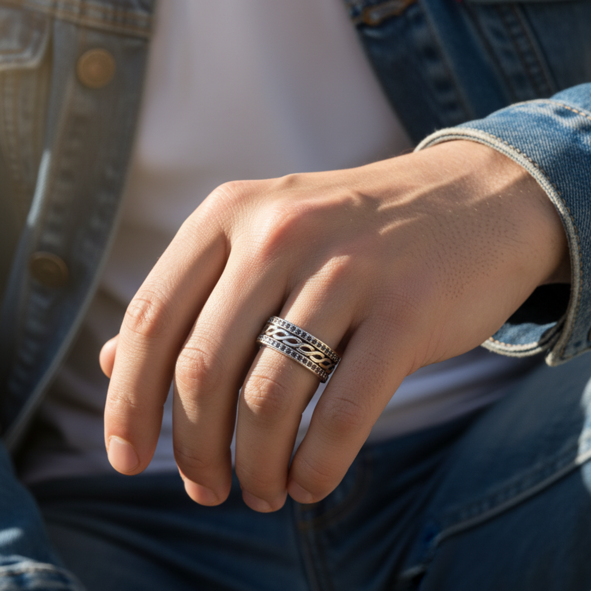 The Interwoven Twist Couples Rings - View 6