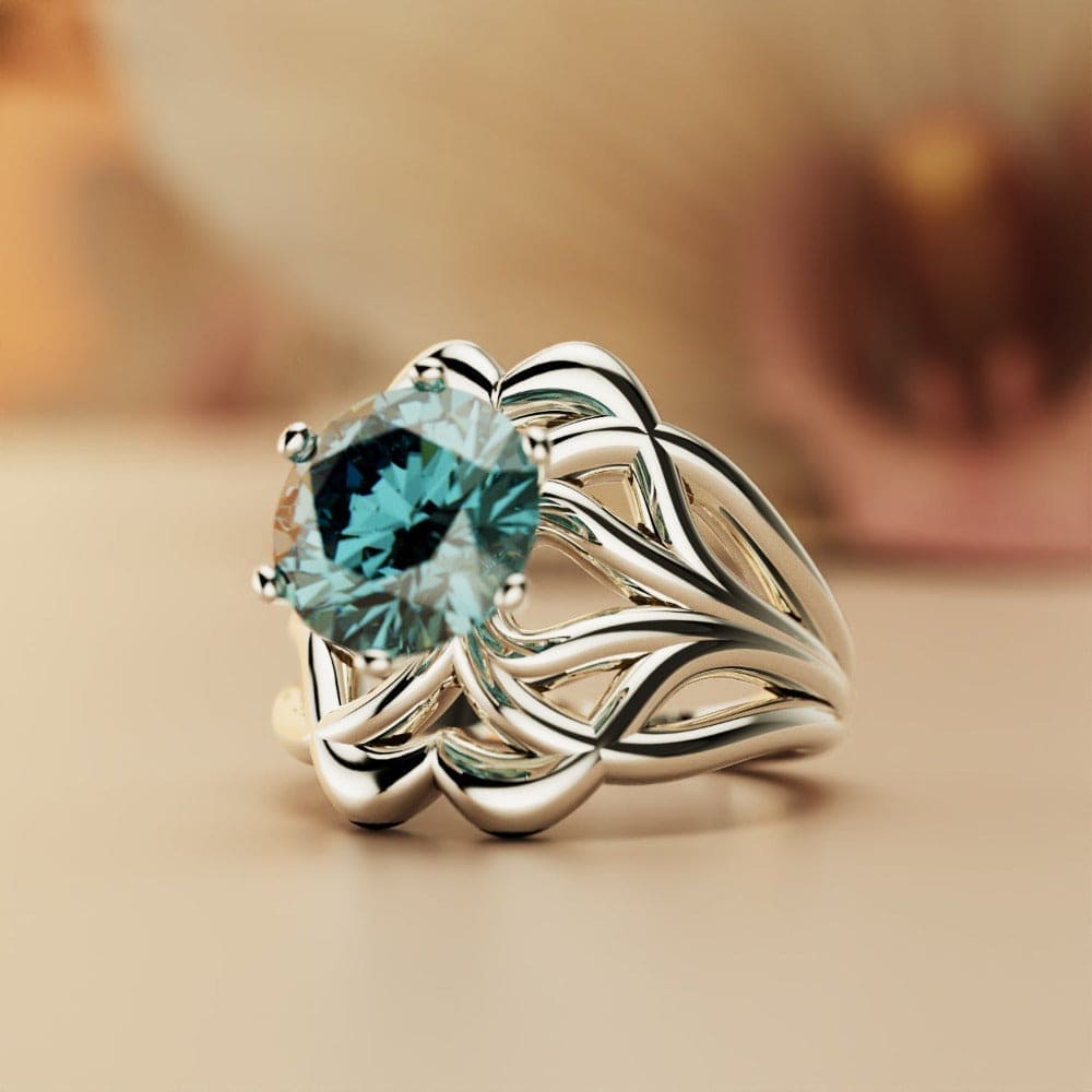 Azure Dream: Sculpted Duo Ring Bundle - S925 Sterling Silver