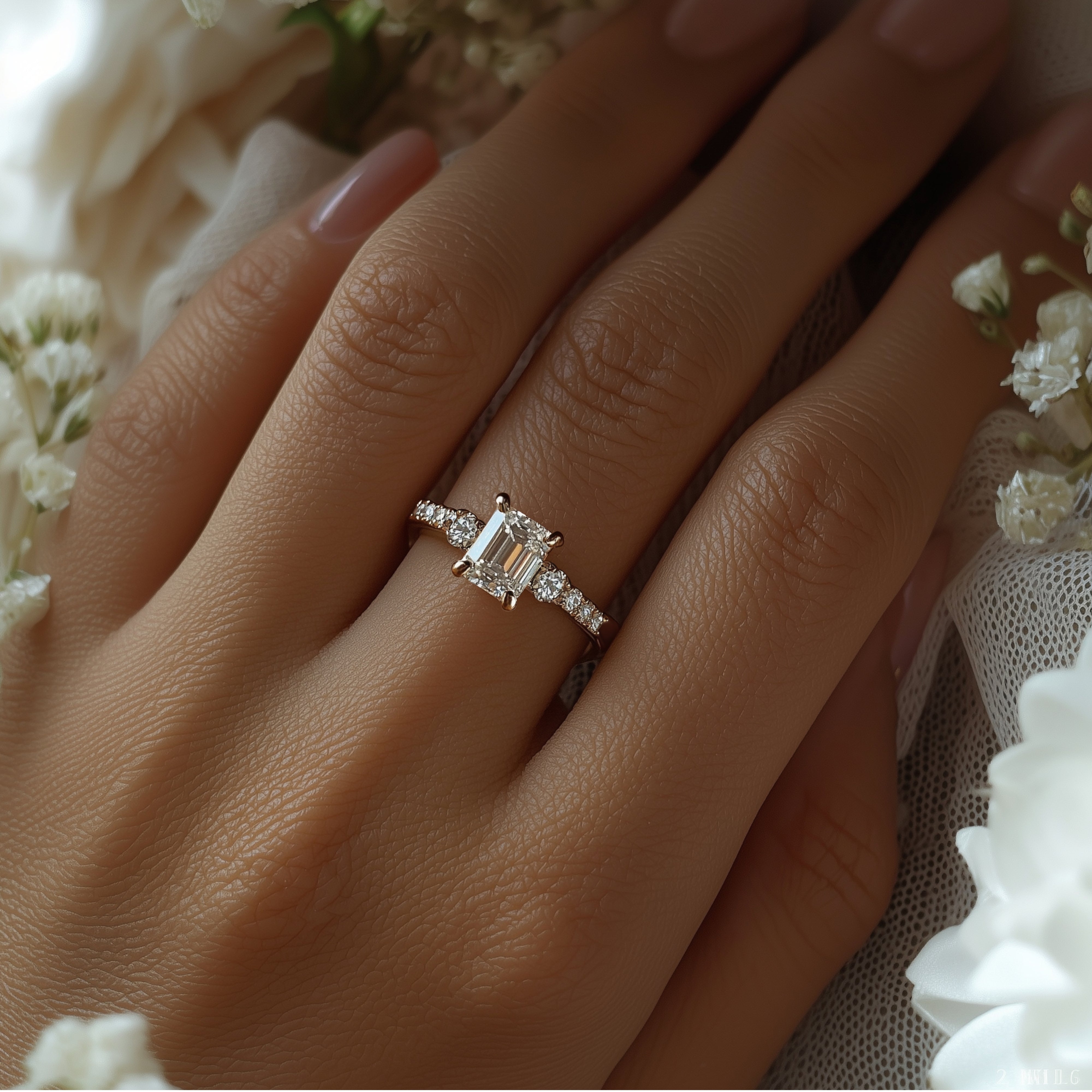 L'ensemble de bijoux Moissanite Nova Elise