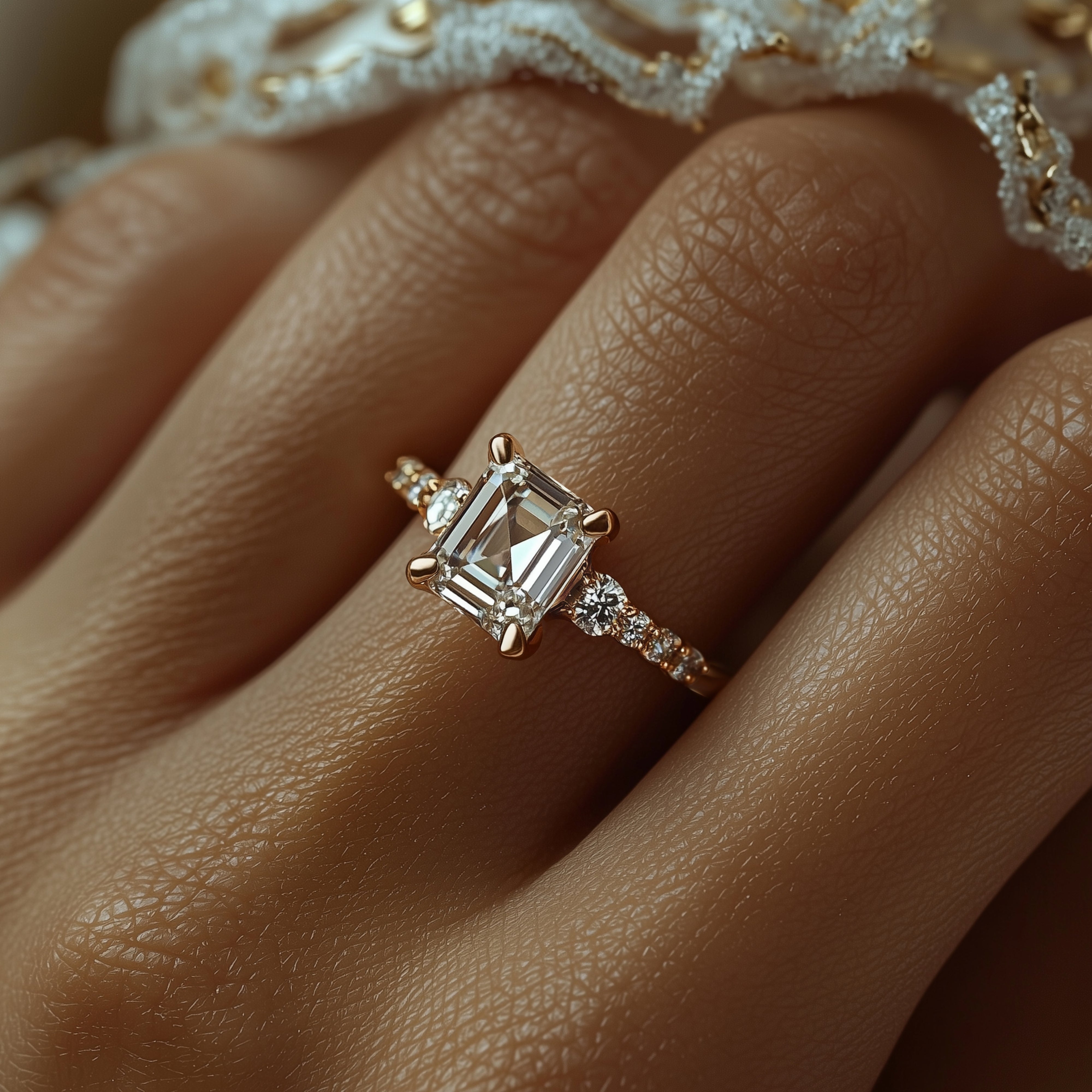 L'ensemble de bijoux Moissanite Nova Elise