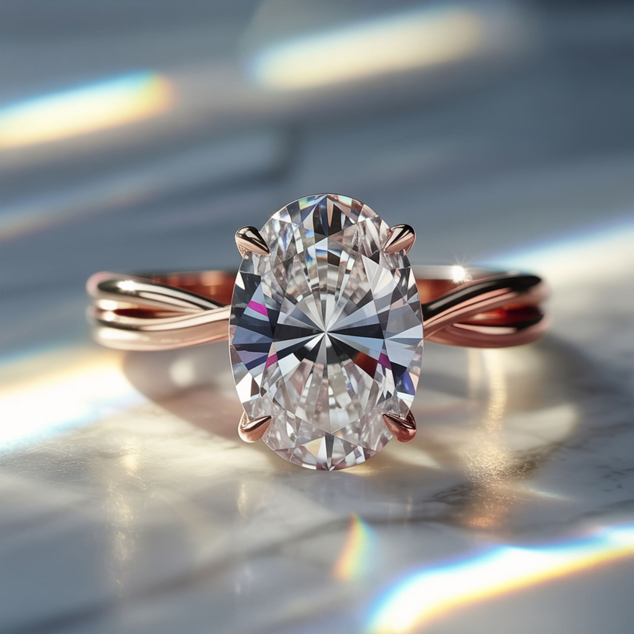 La Opaline - Bague Moissanite Infini