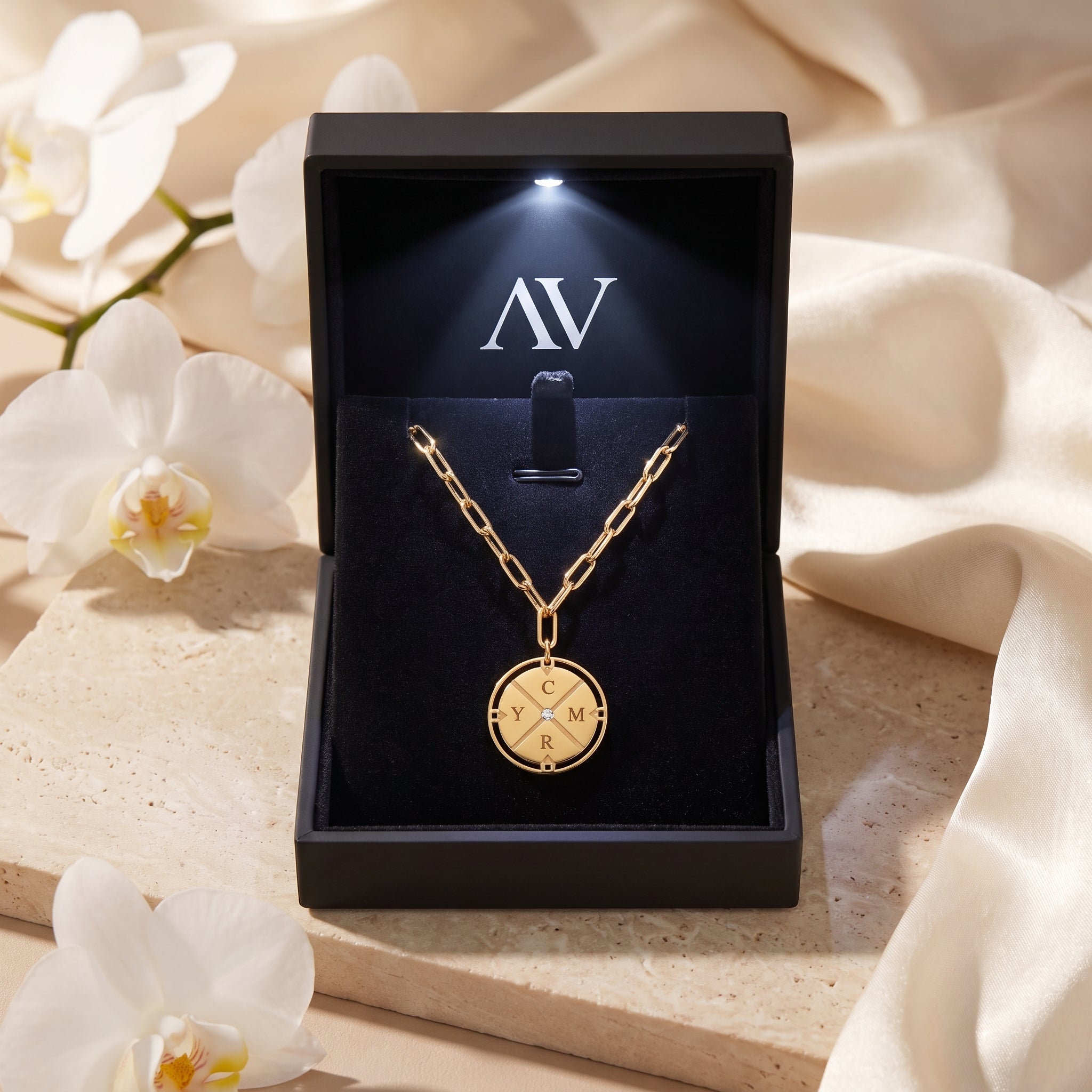 YLQ4420-necklace - Premium LED Gift Box Presentation