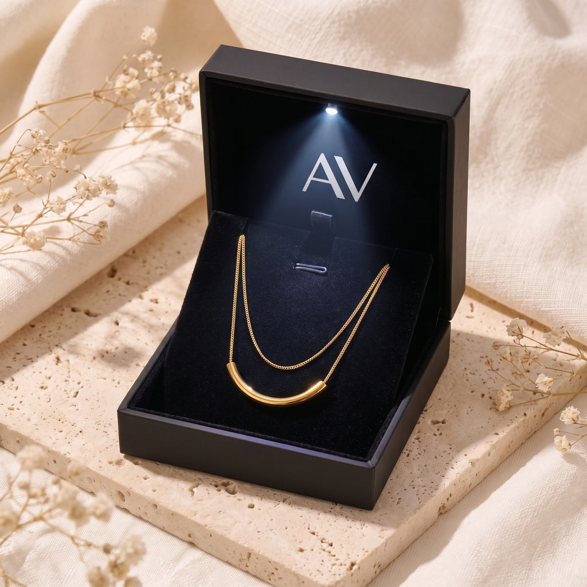 YLQ49069-NECKLACE - Premium LED Gift Box Presentation