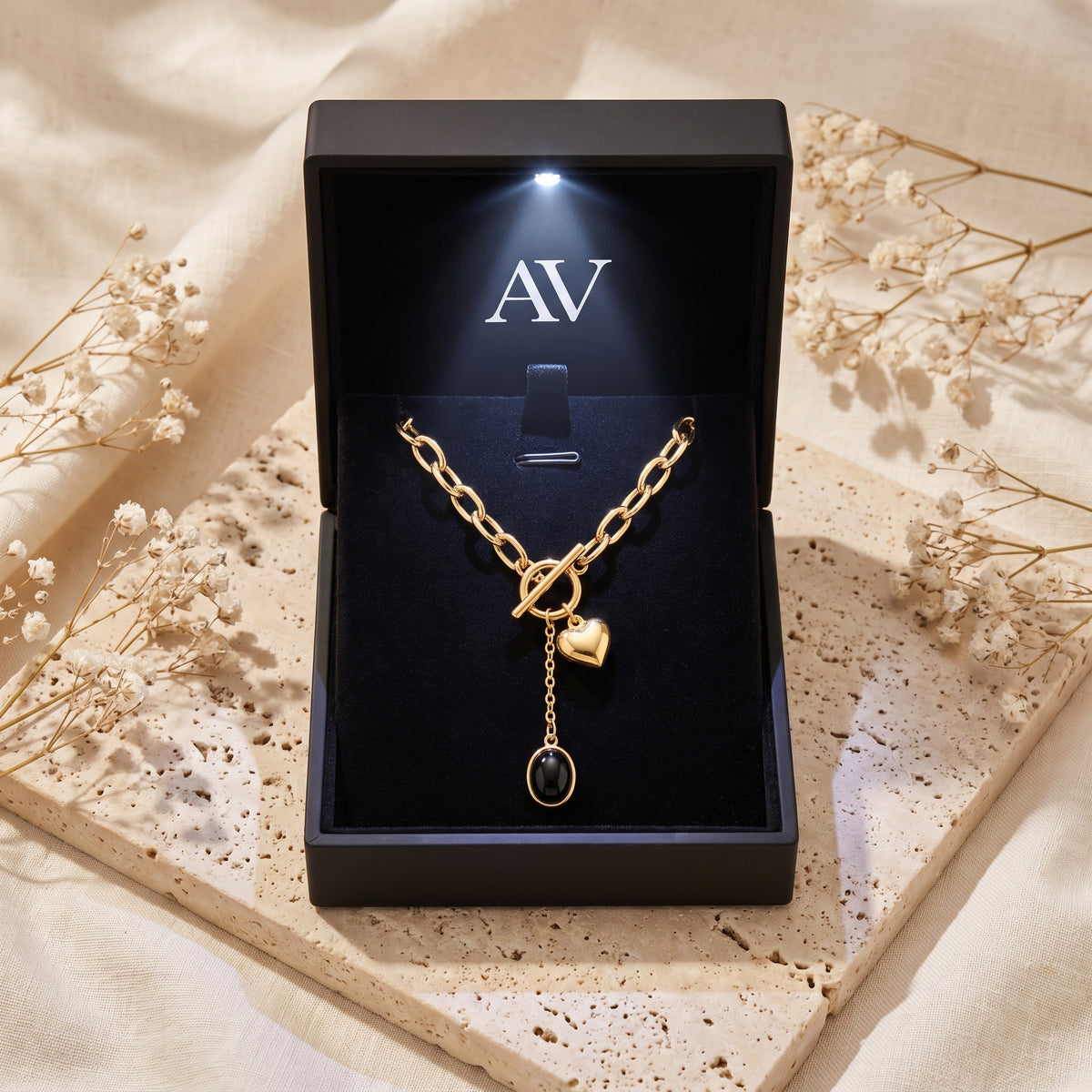 YLQ49195-NECKLACE - Premium LED Gift Box Presentation