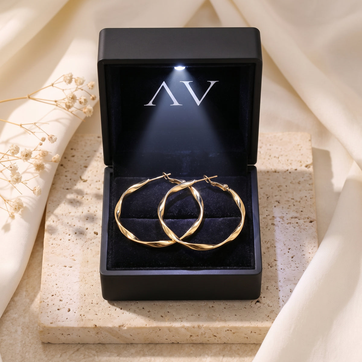 YLQ49213-earrings - Premium LED Gift Box Presentation