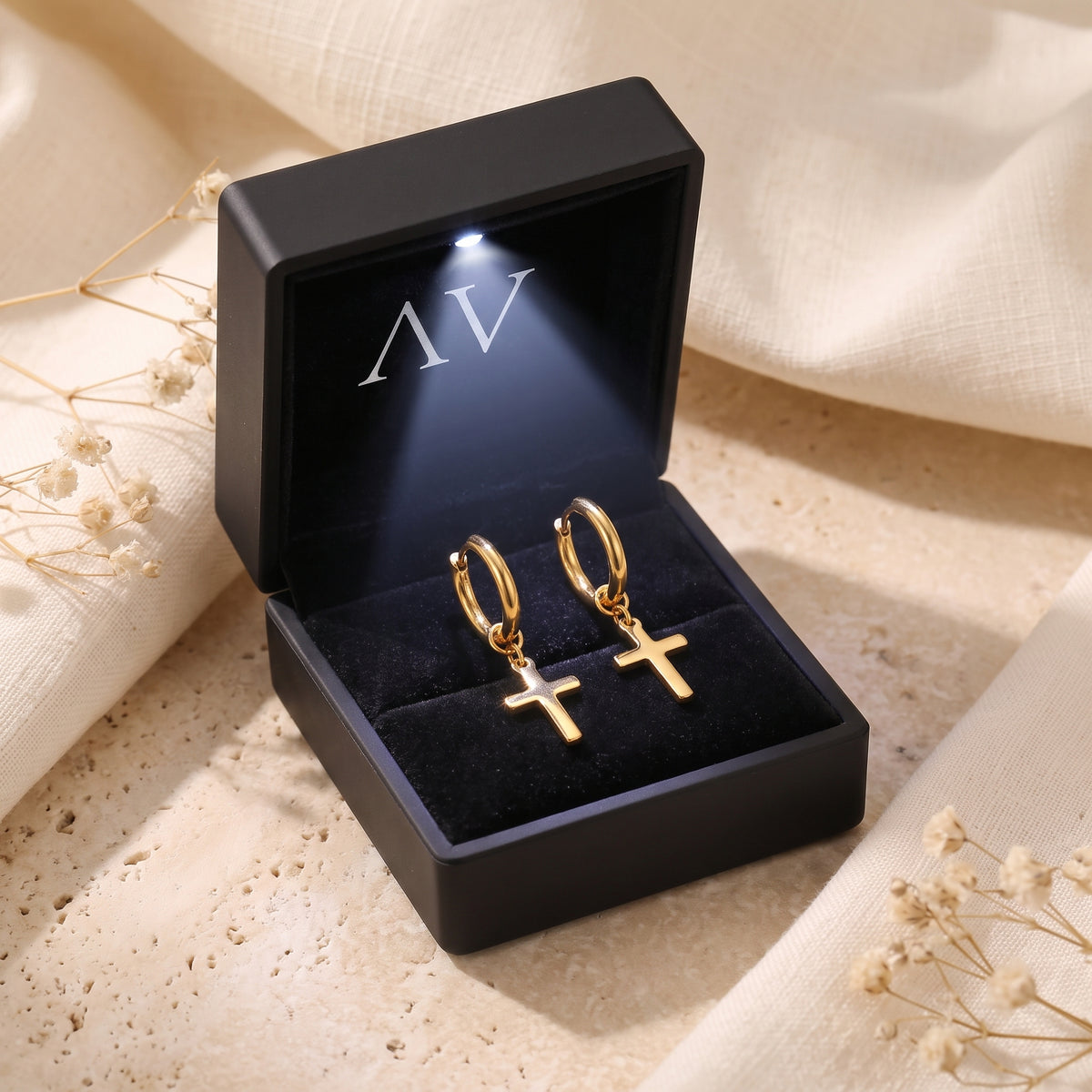 YLQ49219-earrings - Premium LED Gift Box Presentation