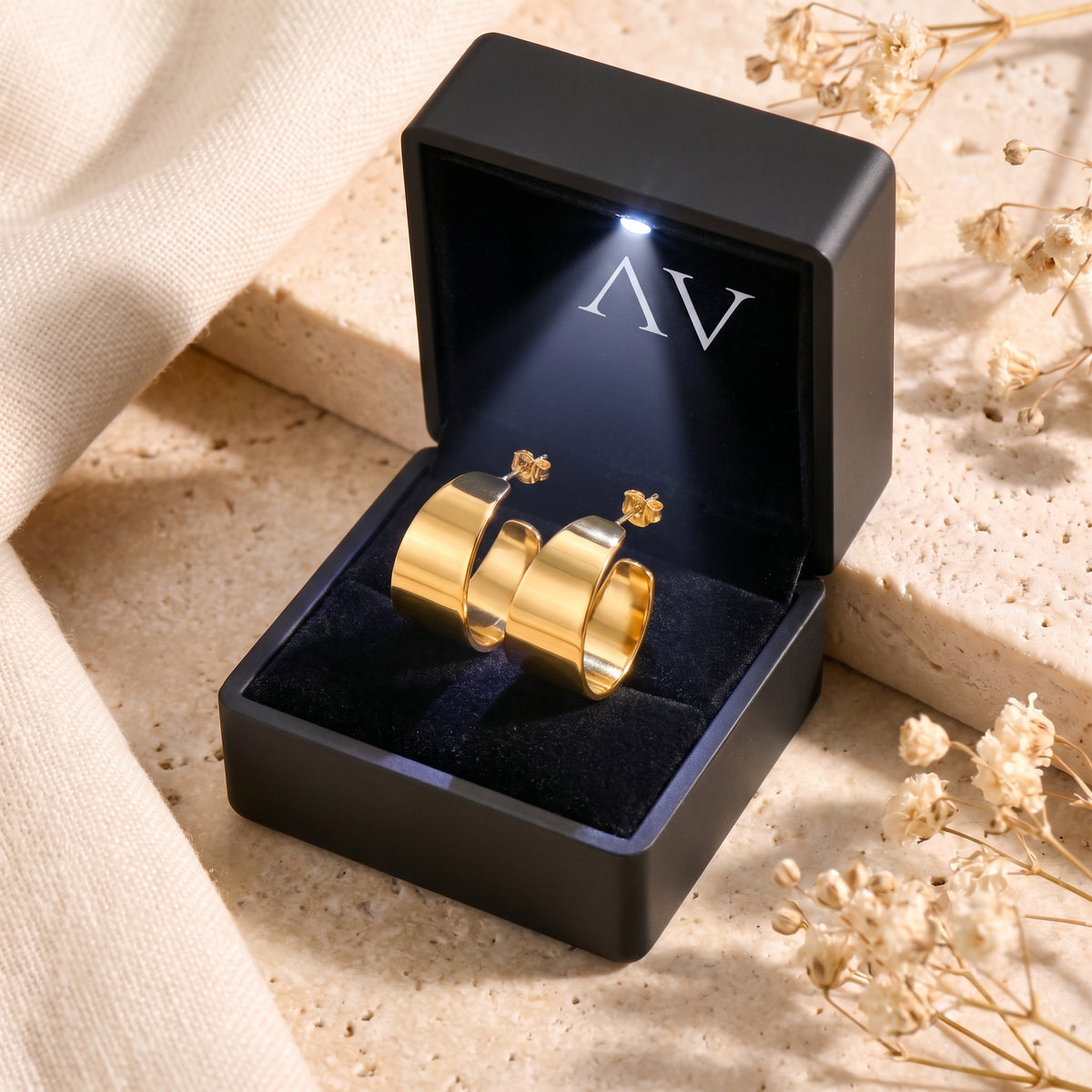YLQ49223-earrings - Premium LED Gift Box Presentation