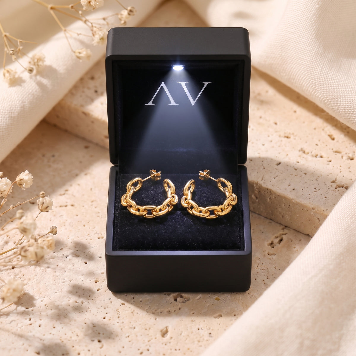 YLQ49229-earrings - Premium LED Gift Box Presentation
