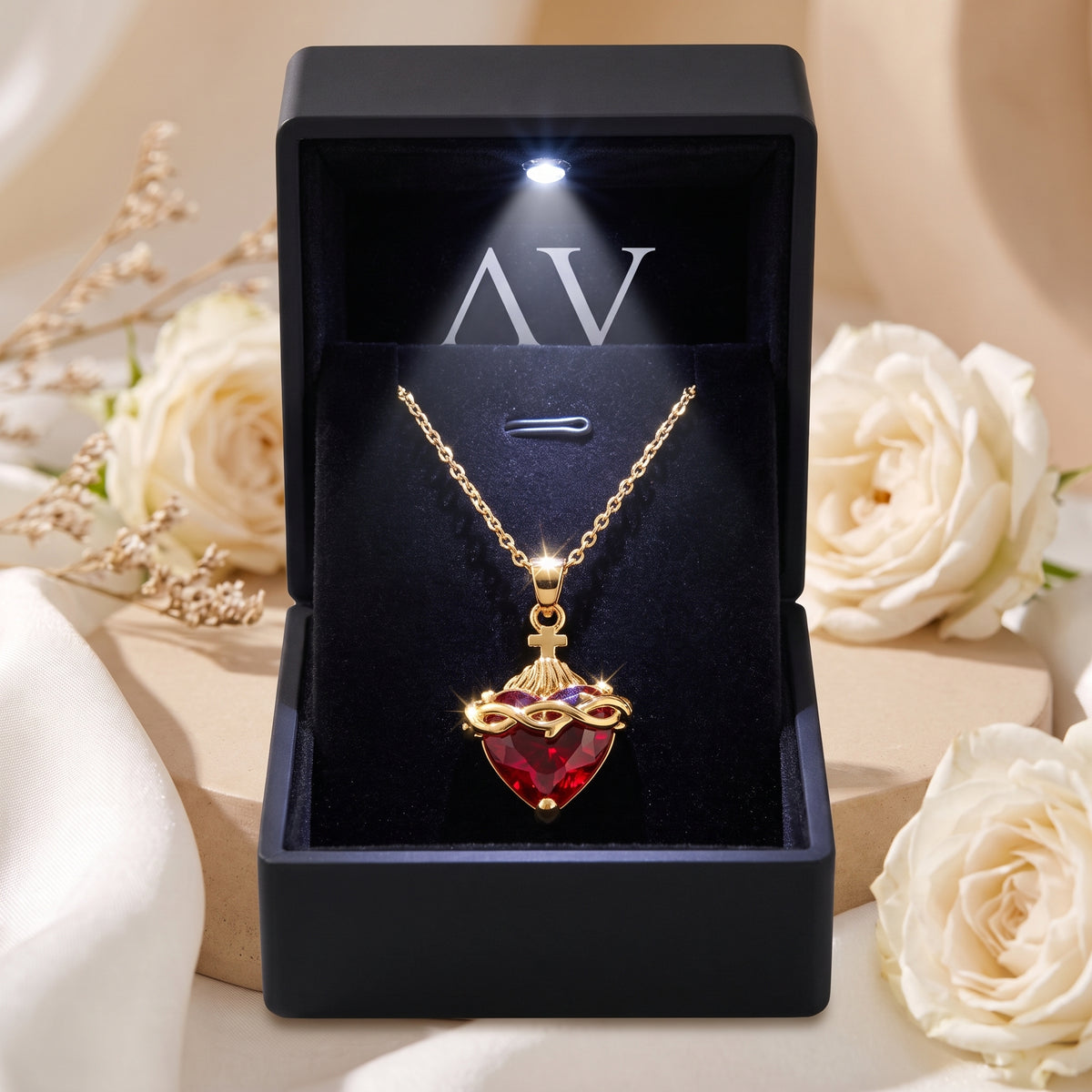 YLQ49297-NECKLACE - Premium LED Gift Box Presentation