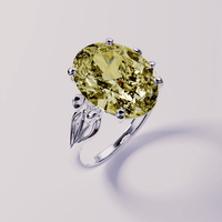 November Topaz Birthstone Ring - S925 Sterling Silver