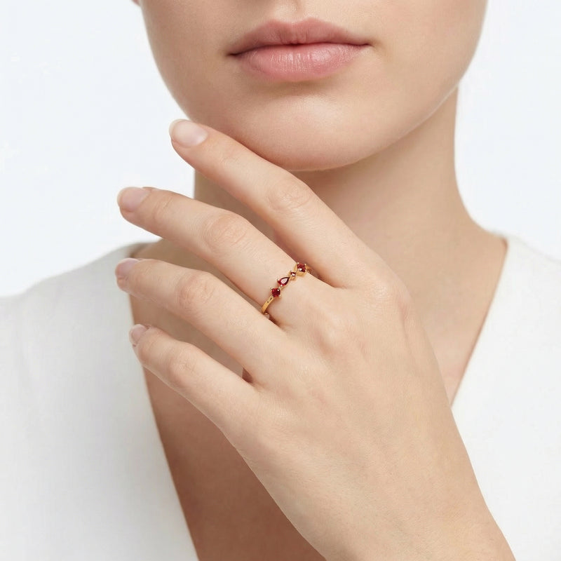 The Julianna Cluster Ring - 18K Gold Vermeil