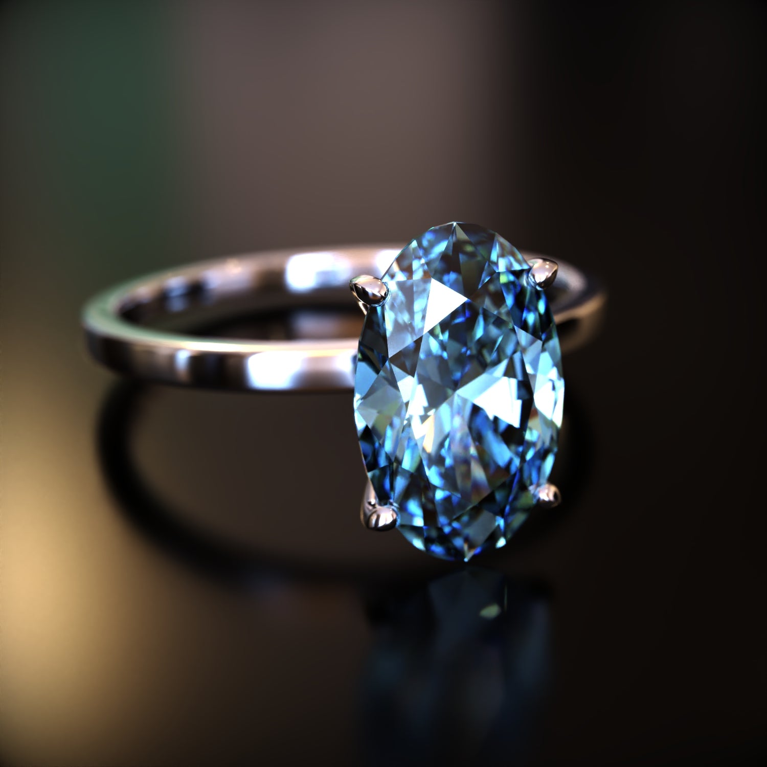 La Elena - Bague Moissanite Ovale Personnalisée