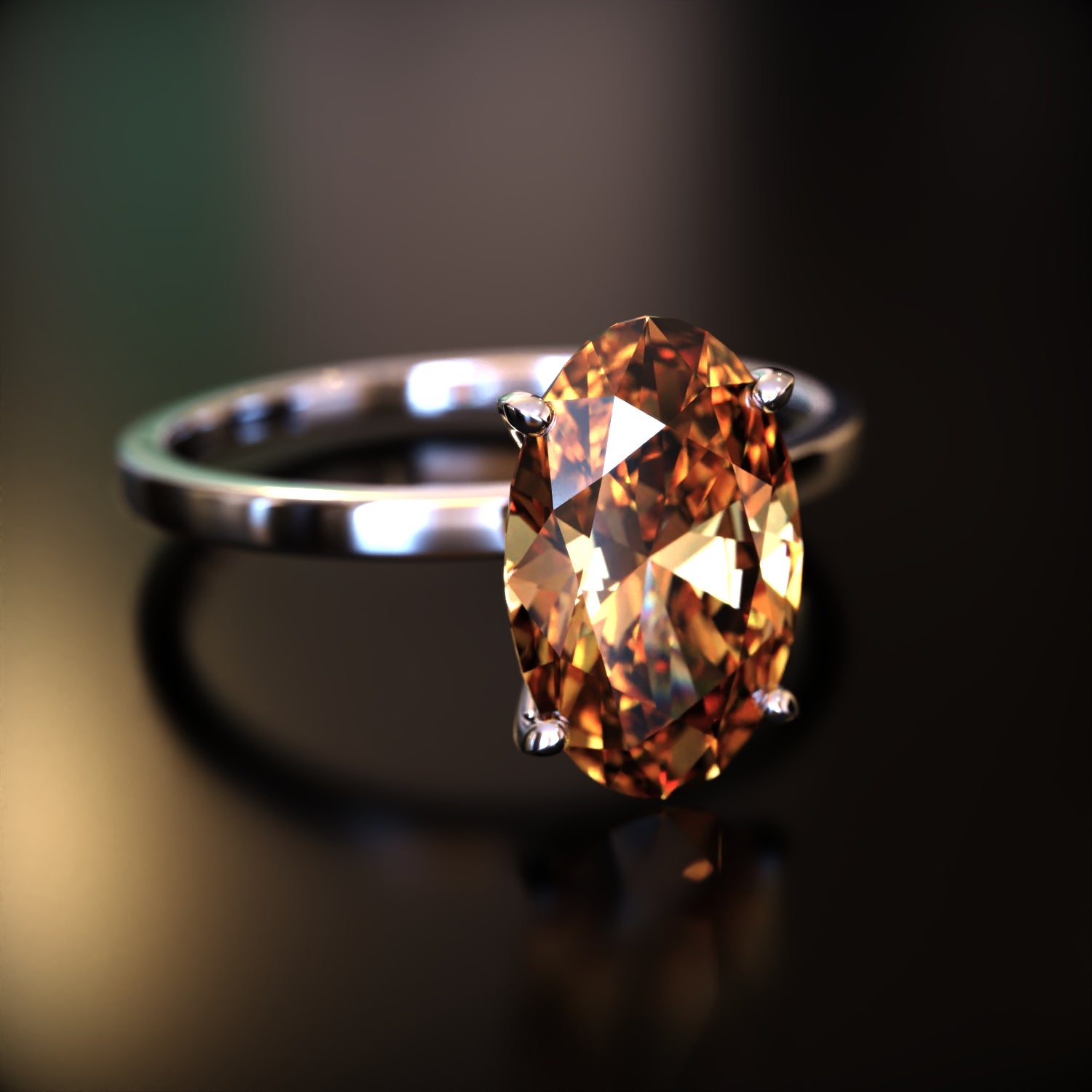 La Elena - Bague Moissanite Ovale Personnalisée