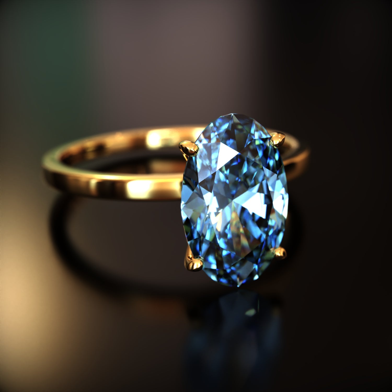 La Elena - Bague Moissanite Ovale Personnalisée