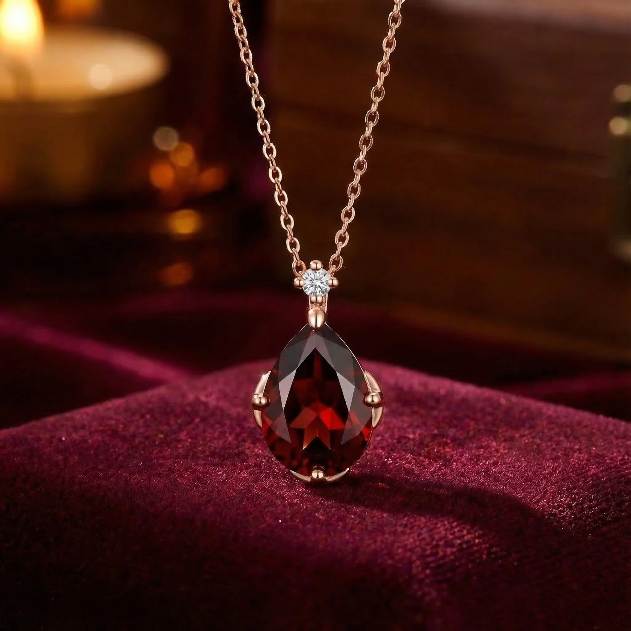 the-adalene-teardrop-18k-gold-vermeil in rose gold finish