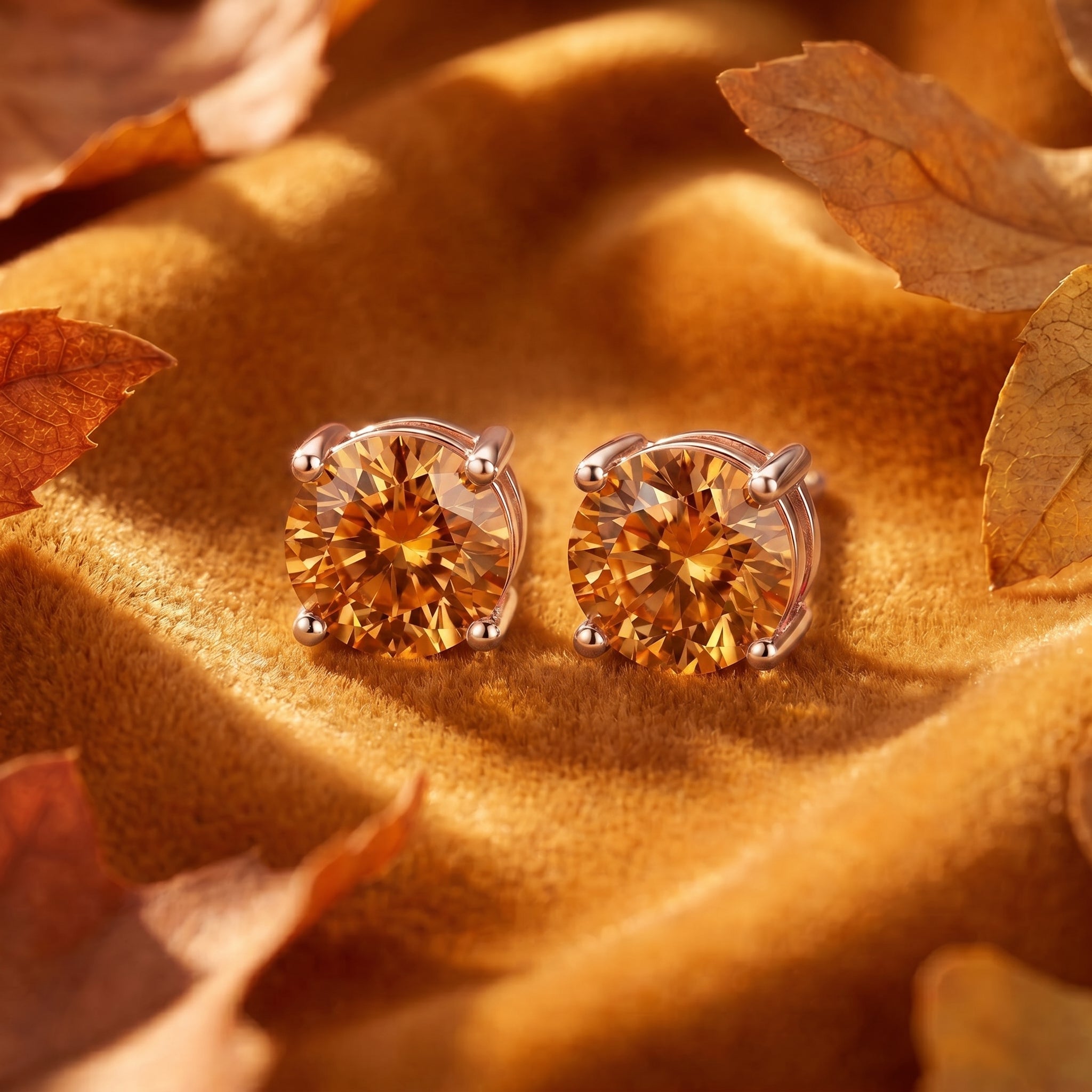 the-aestara-studs-s925-sterling-silver in rose gold finish