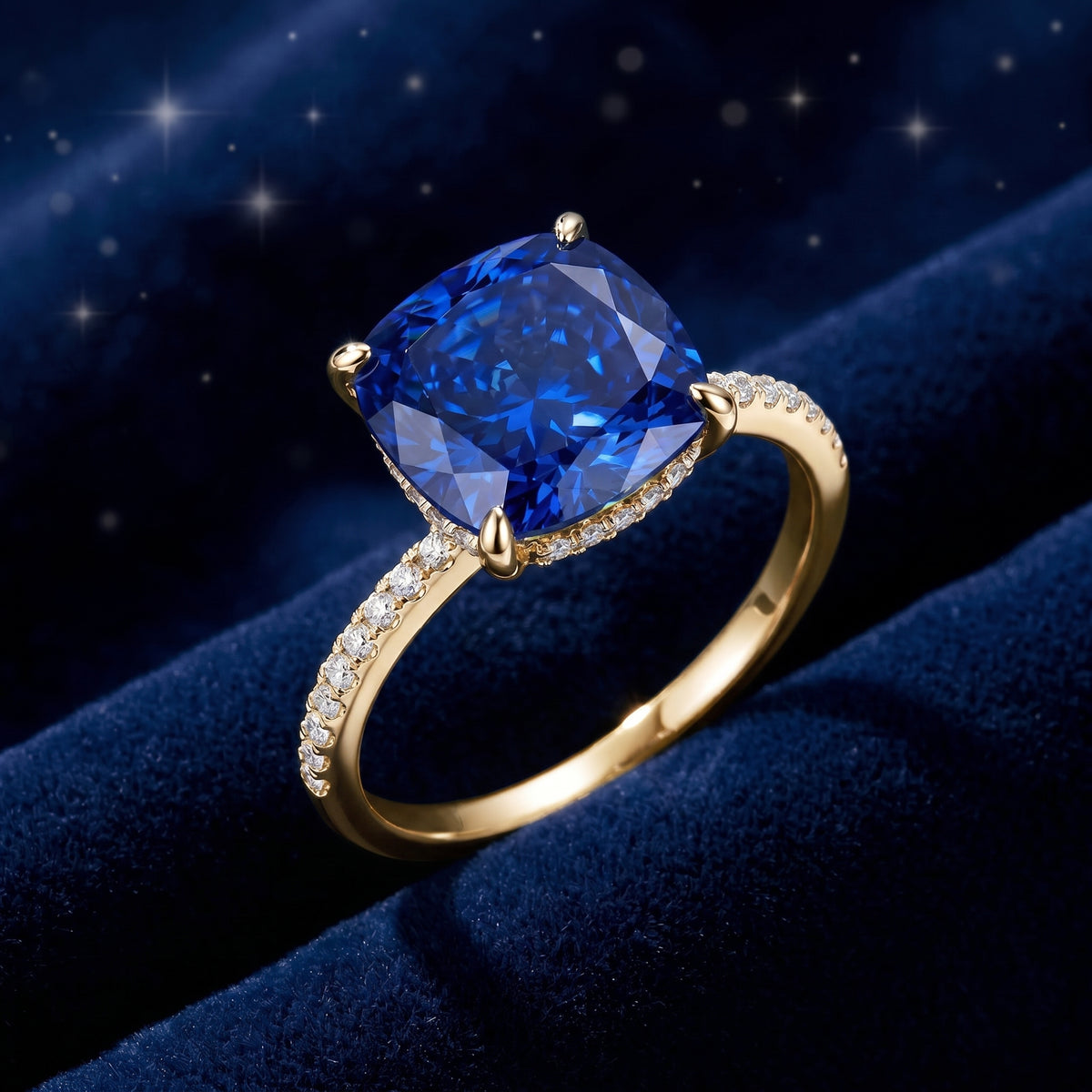 the-arwenna-cushion-ring-s925-sterling-silver in gold finish